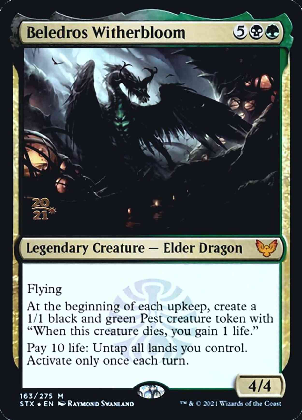 Beledros Witherbloom magic card front