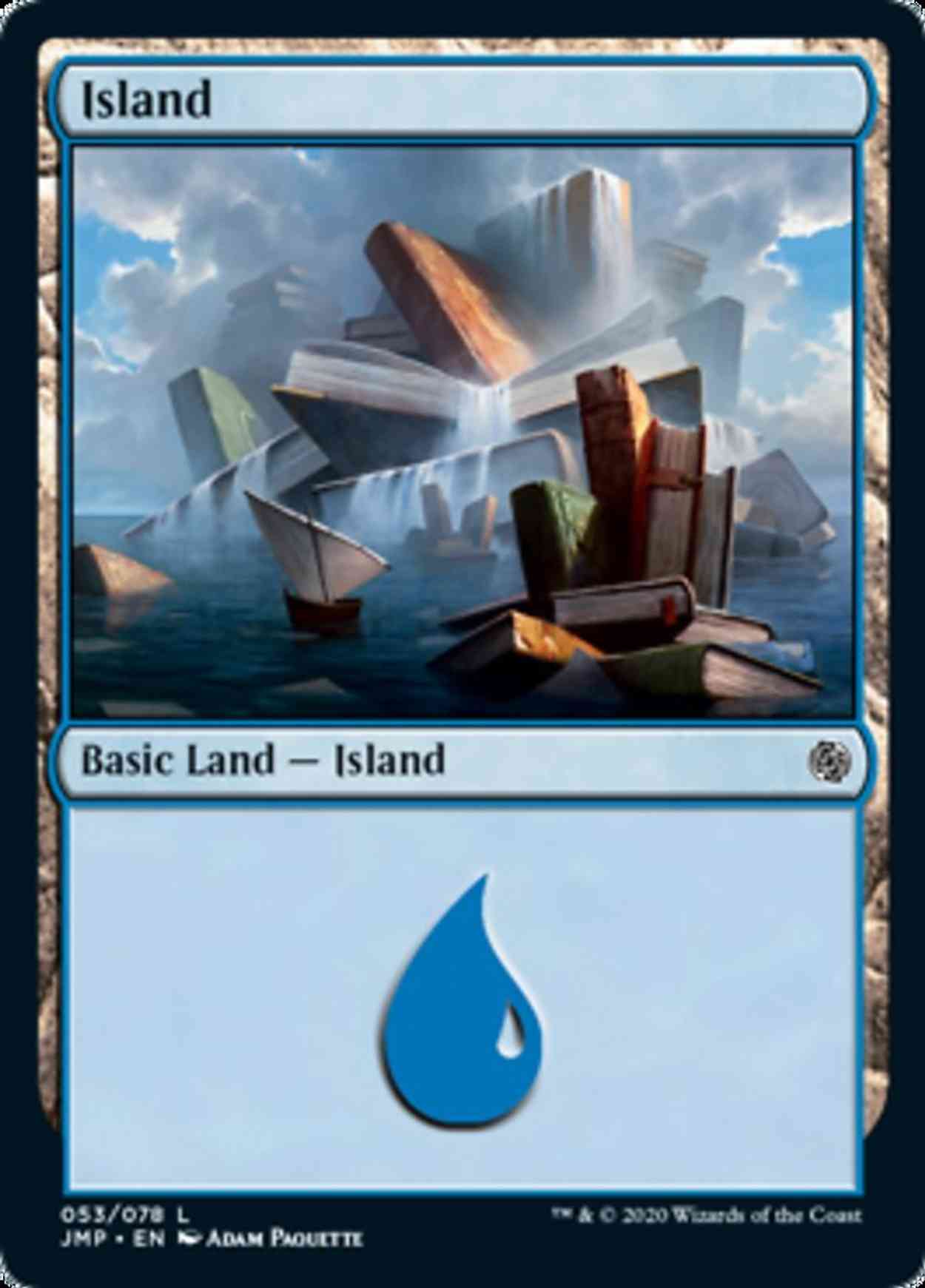 Island (53) magic card front