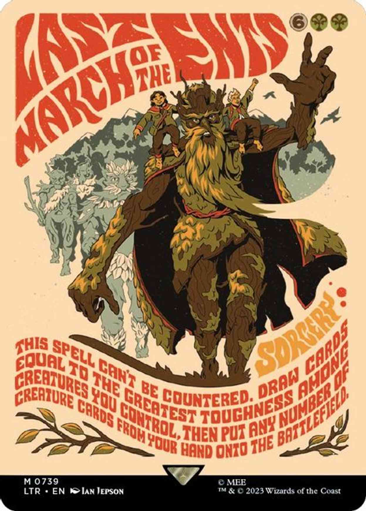 Last March of the Ents (Borderless Poster) magic card front