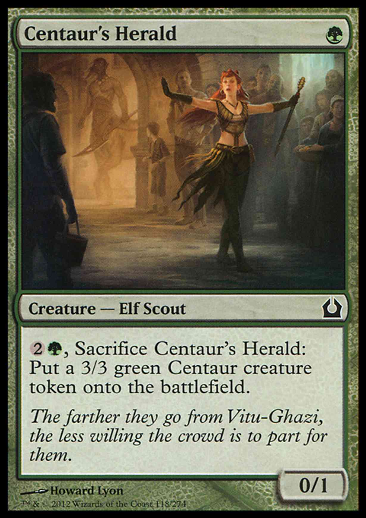 Centaur's Herald magic card front