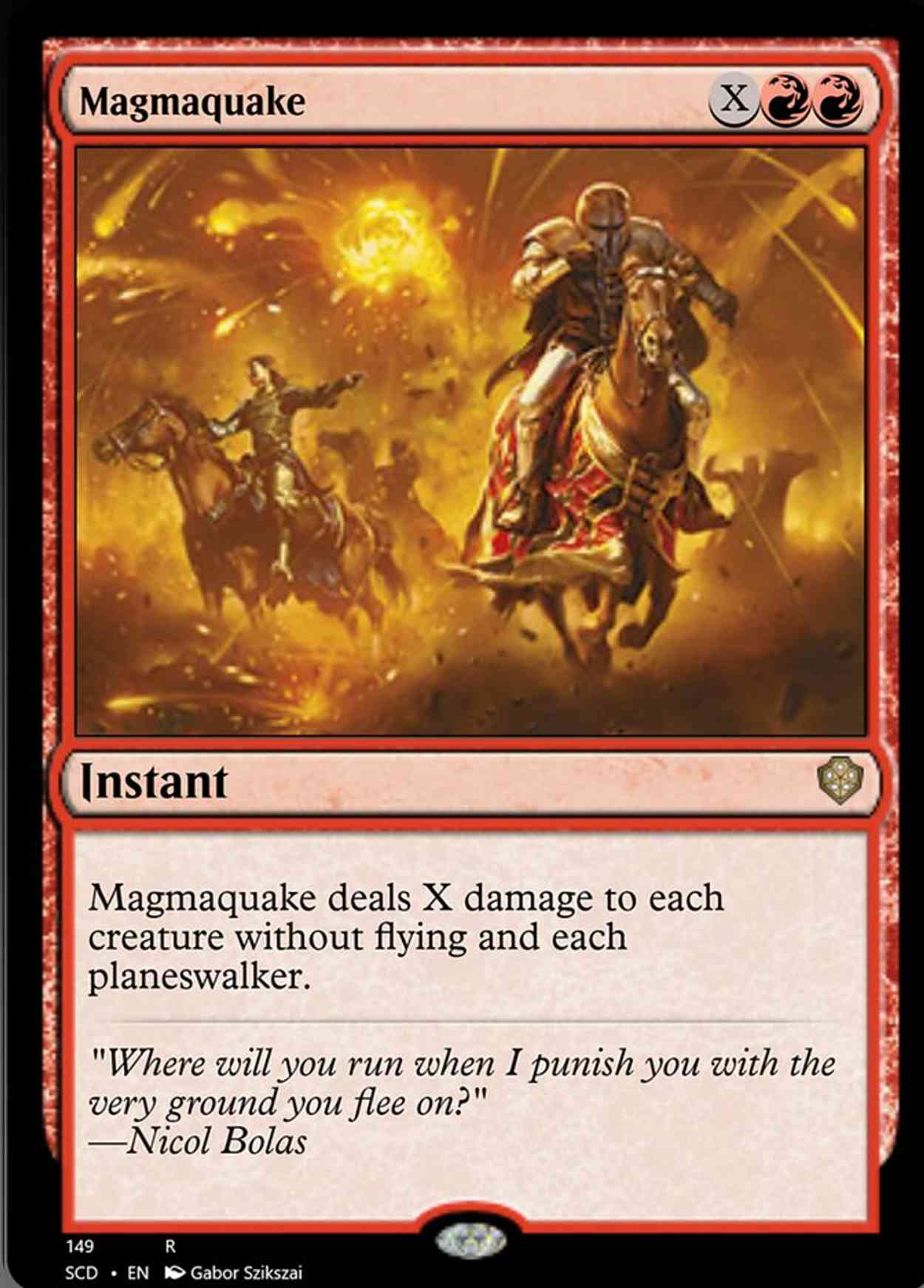 Magmaquake magic card front