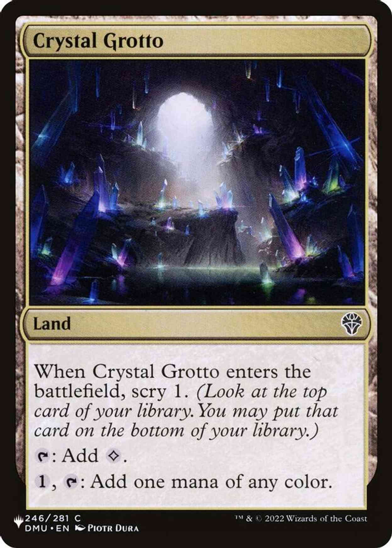 Crystal Grotto magic card front