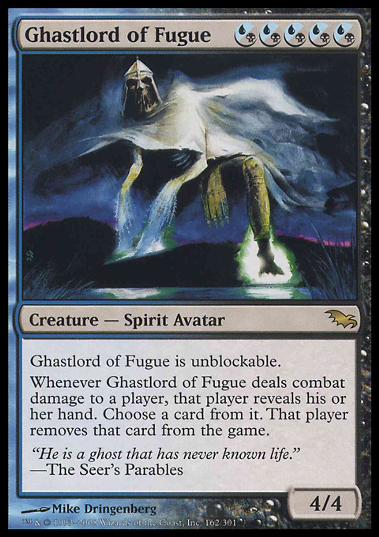 Ghastlord of Fugue magic card front