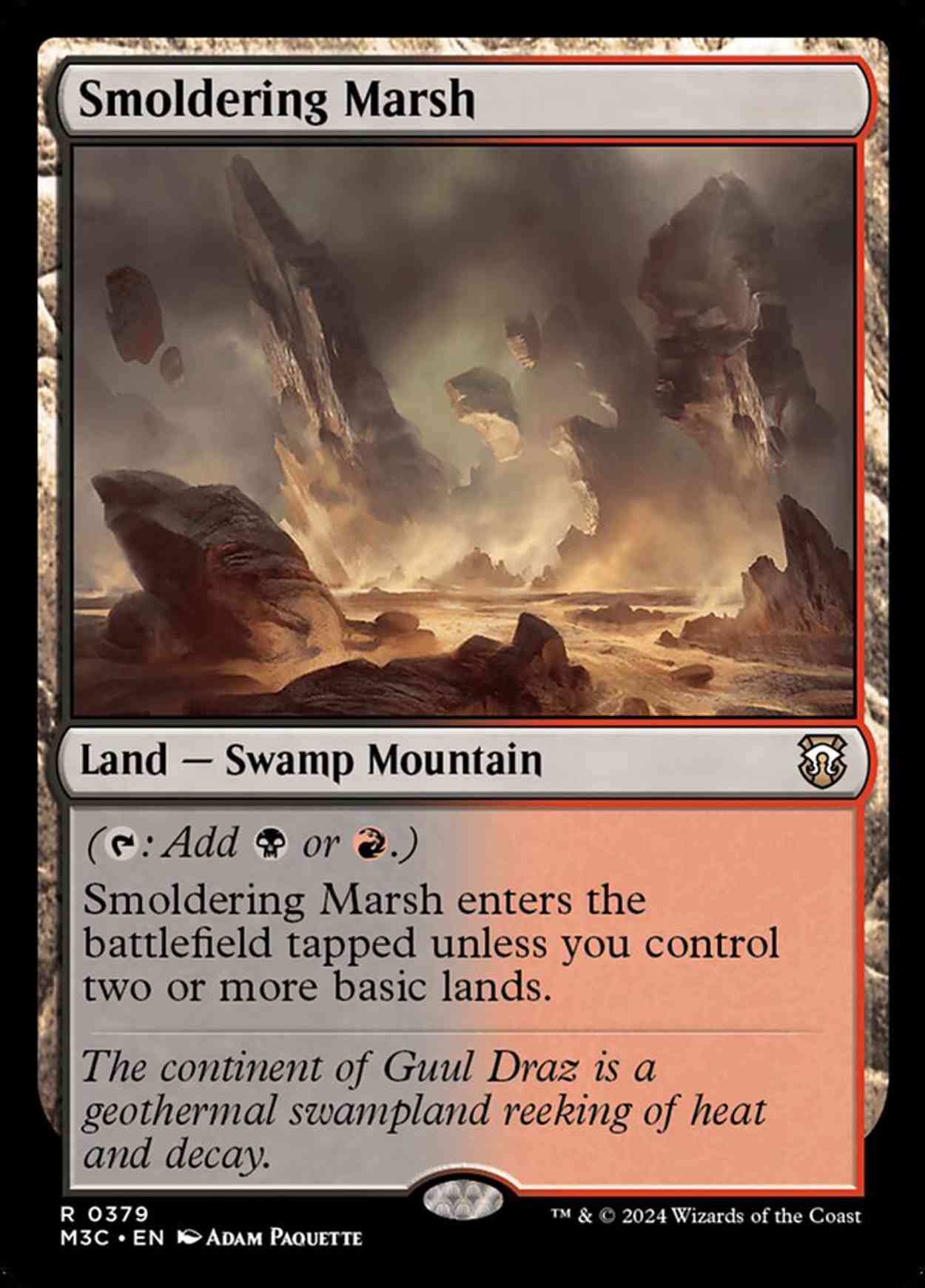 Smoldering Marsh magic card front