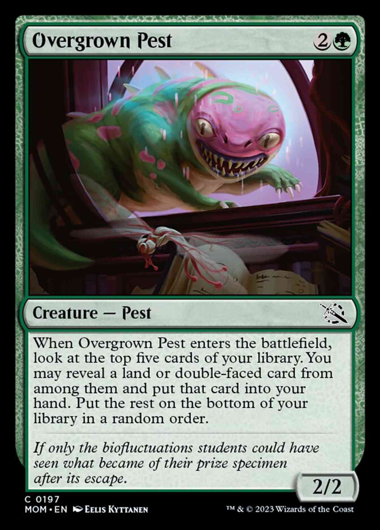 Overgrown Pest magic card front