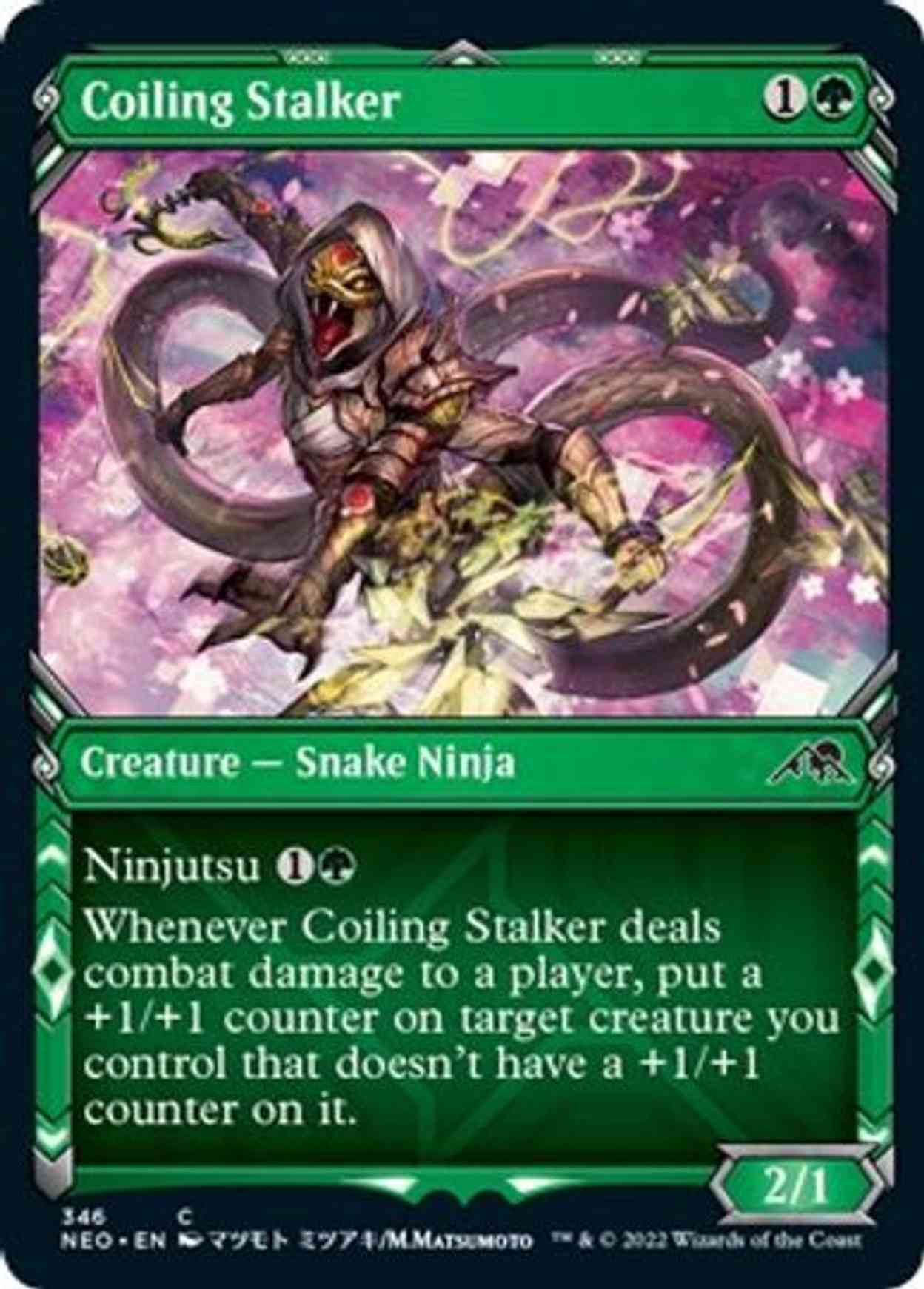 Coiling Stalker (Showcase) magic card front