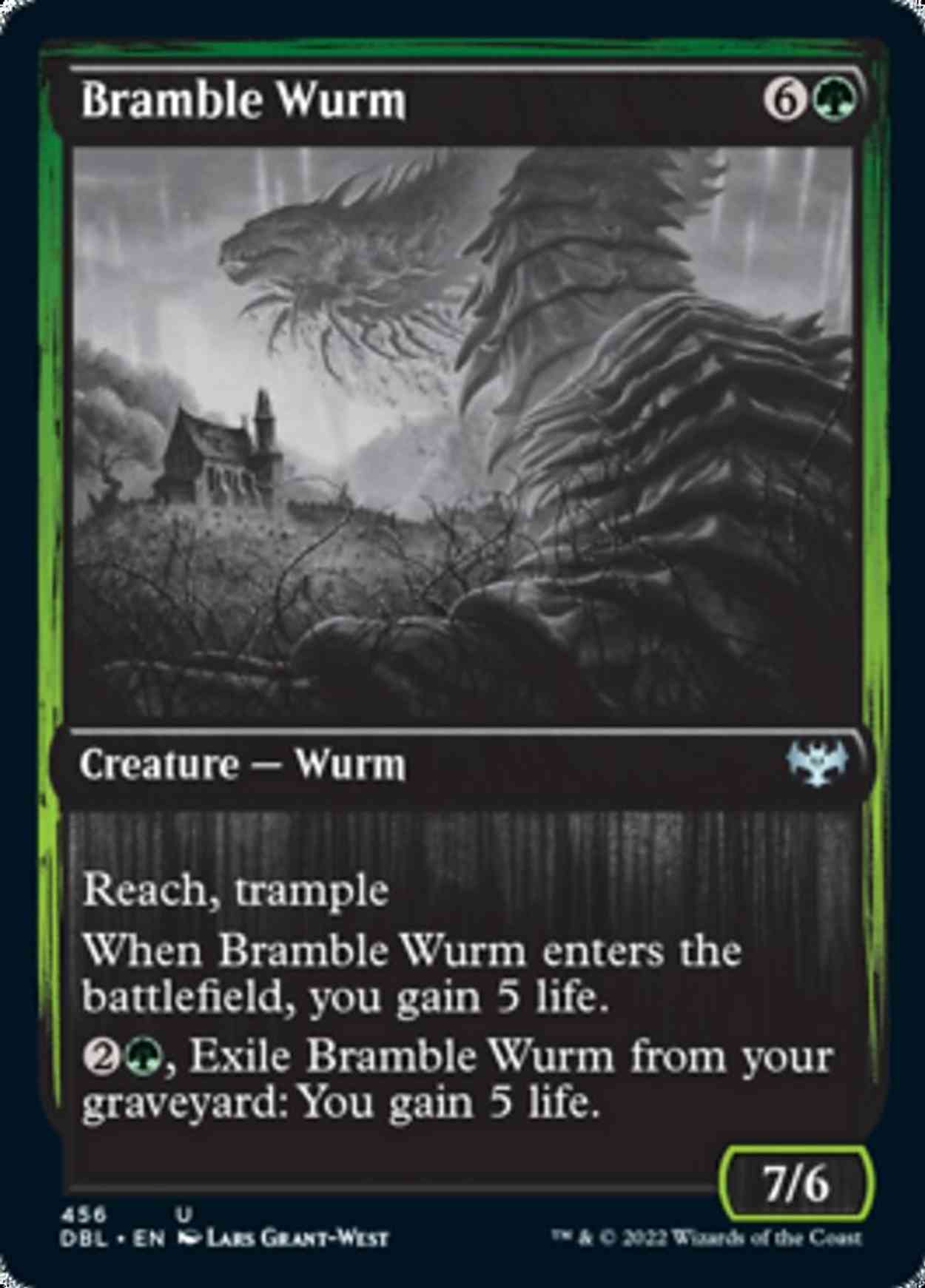 Bramble Wurm magic card front