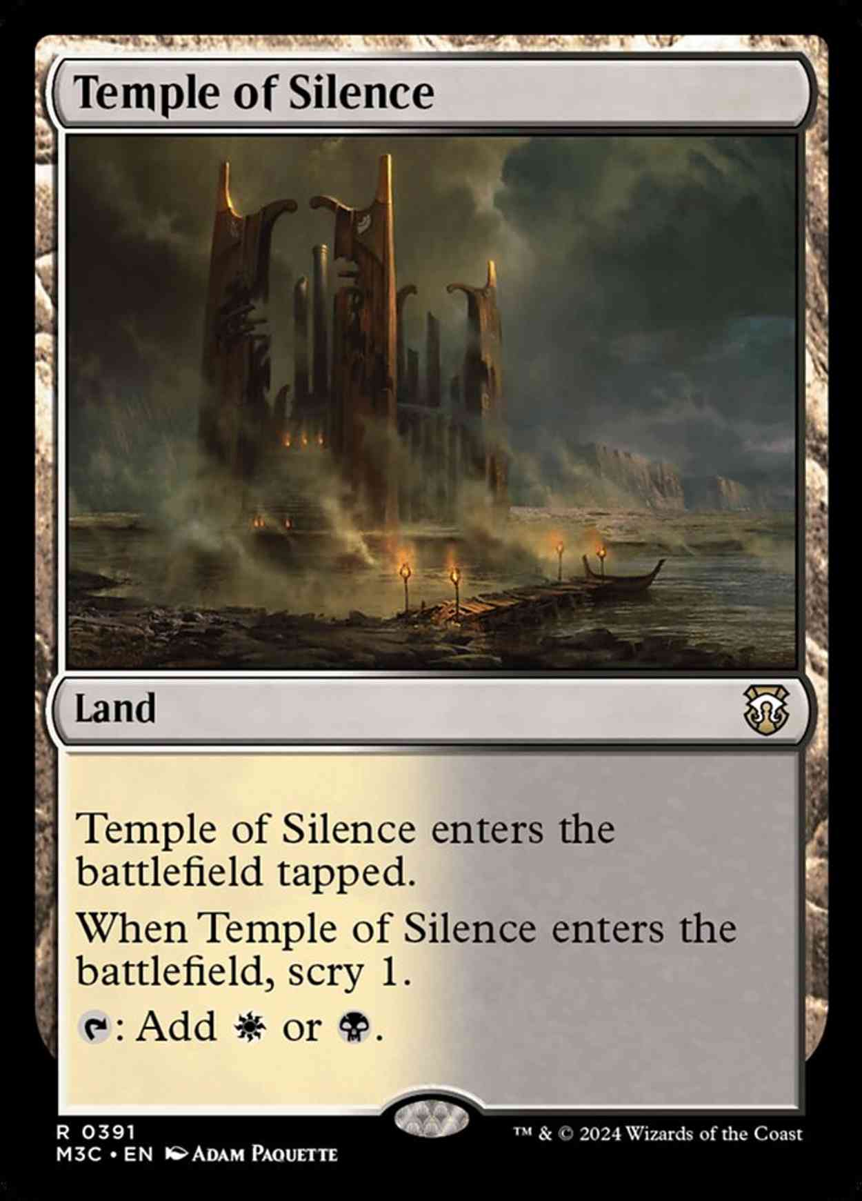 Temple of Silence magic card front