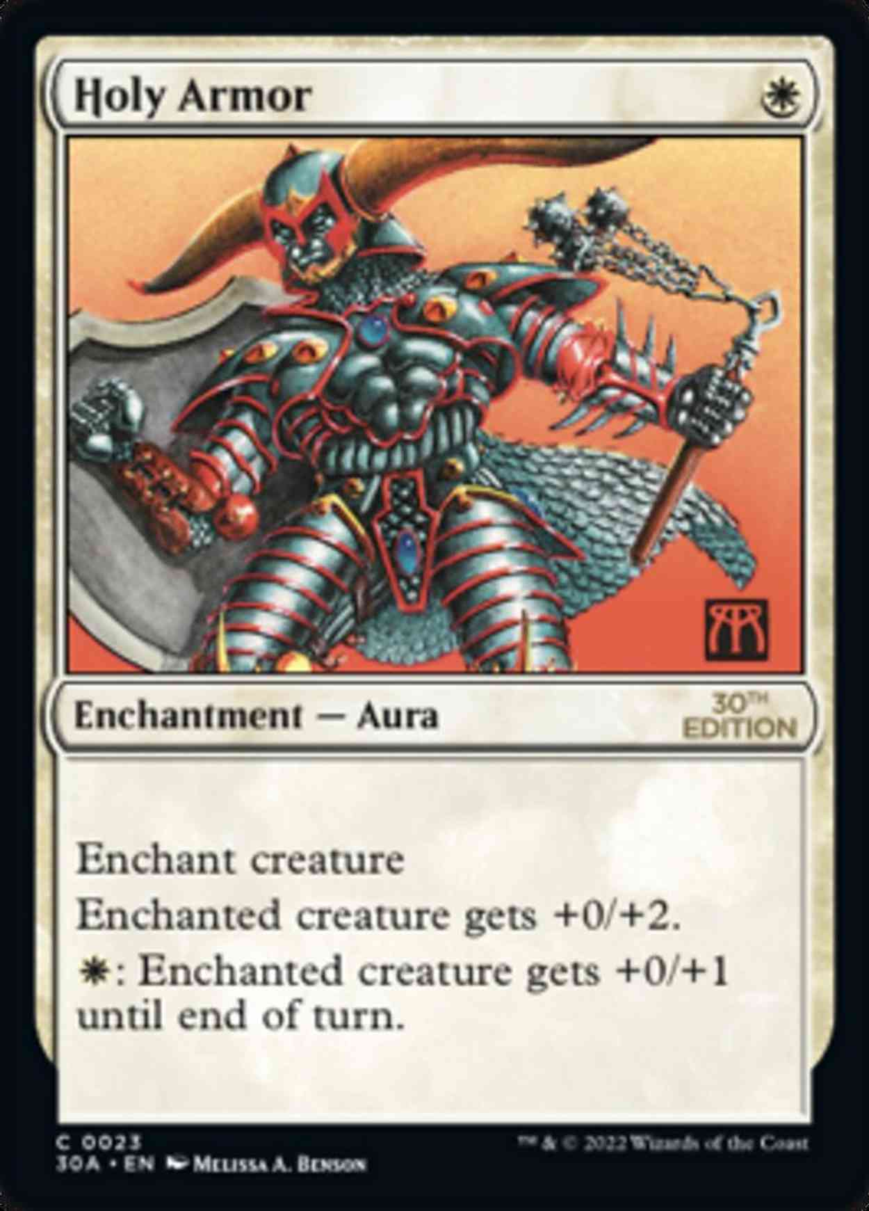 Holy Armor magic card front
