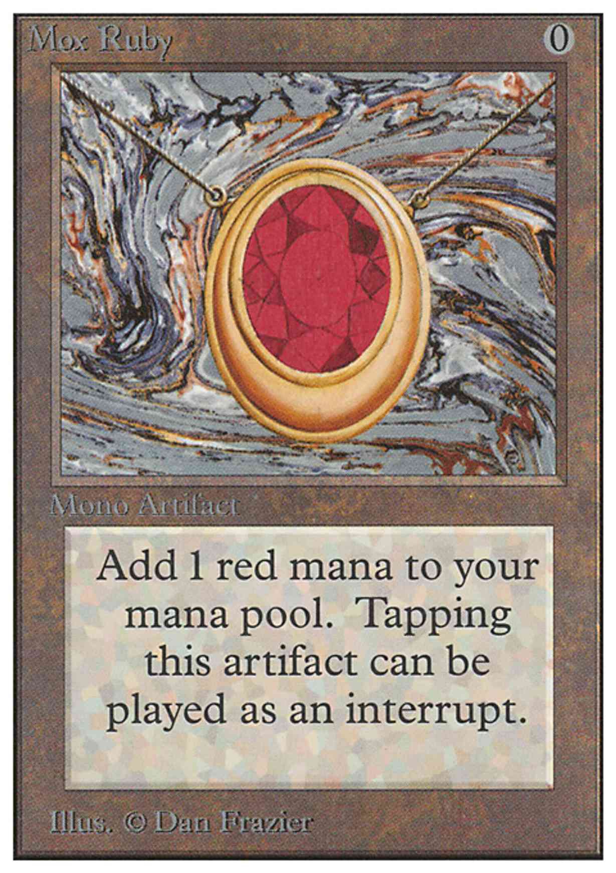 Mox Ruby magic card front