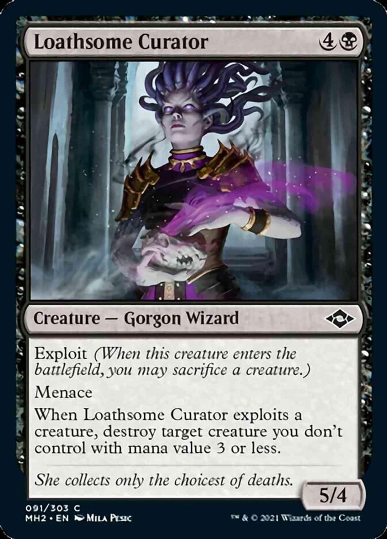 Loathsome Curator magic card front