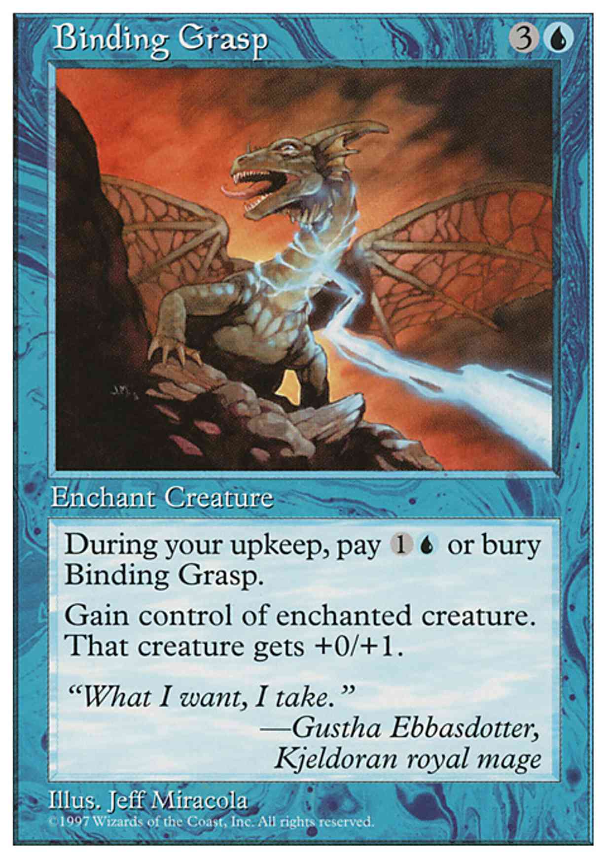 Binding Grasp magic card front