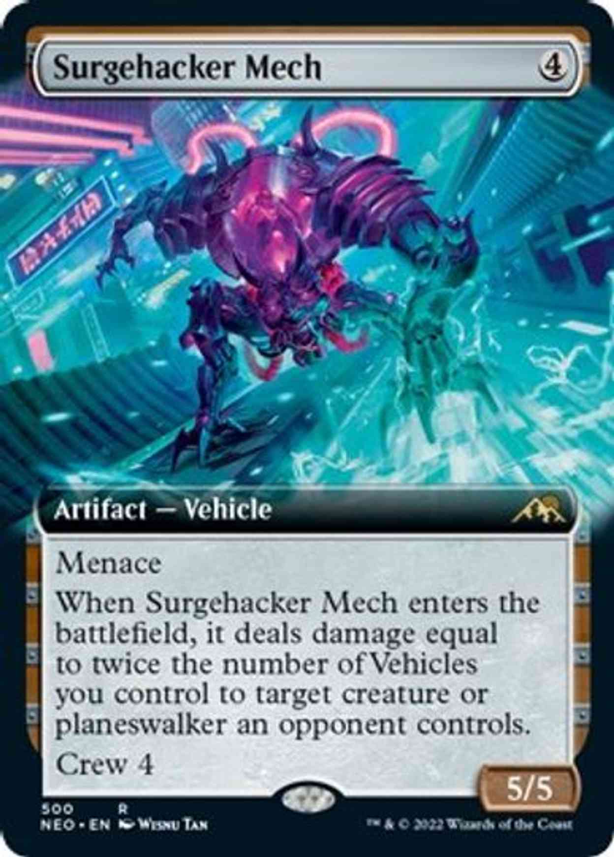 Surgehacker Mech (Extended Art) magic card front