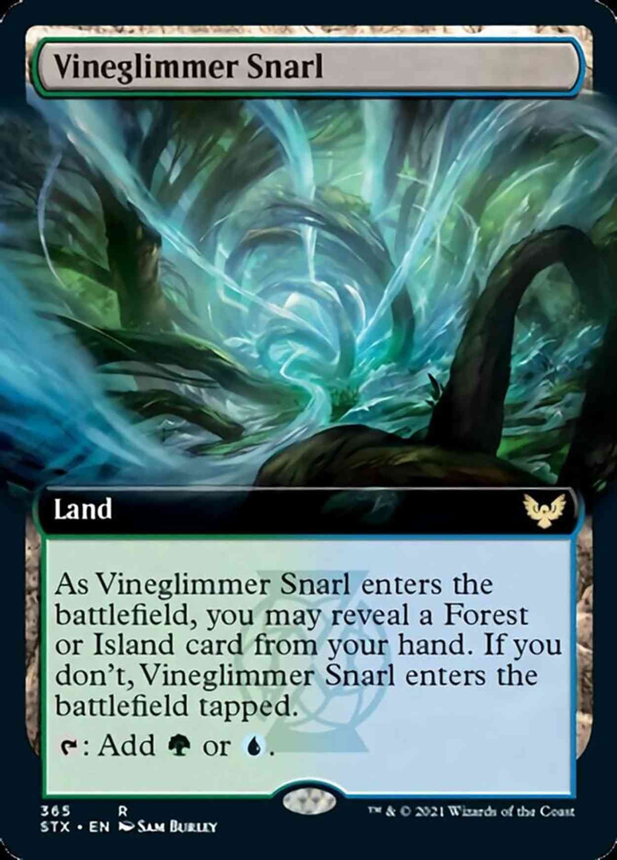 Vineglimmer Snarl (Extended Art) magic card front