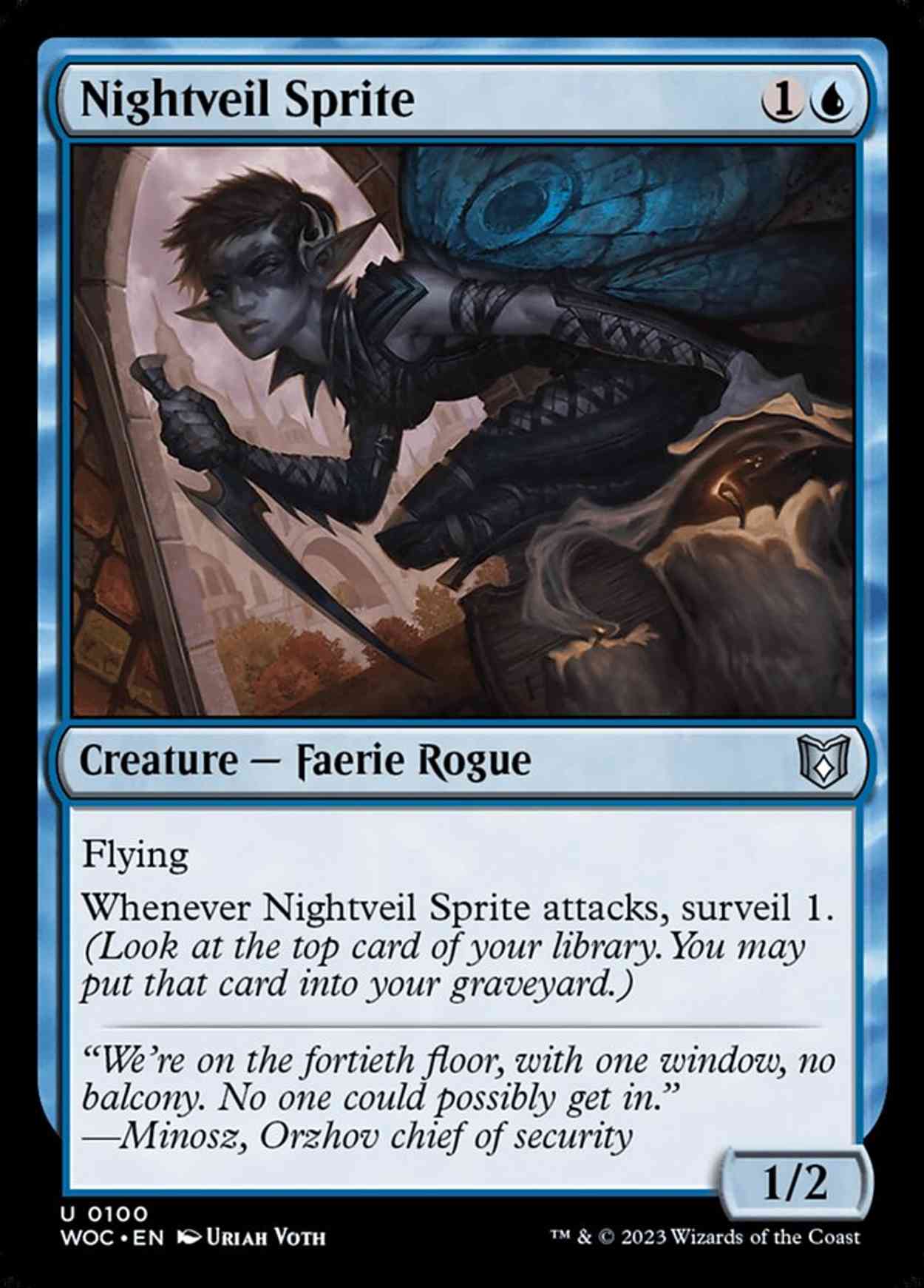 Nightveil Sprite magic card front