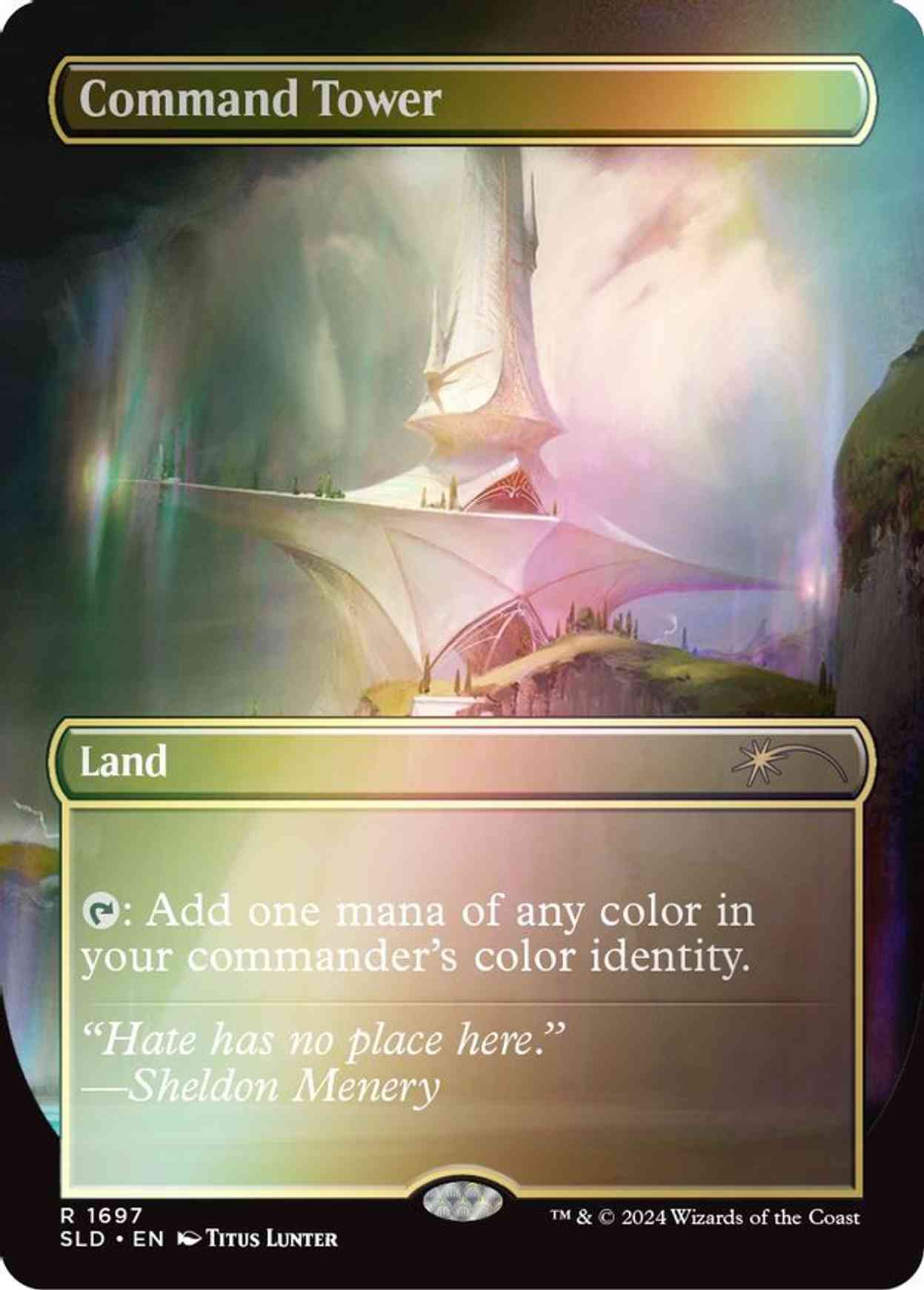 Command Tower (1697) (Rainbow Foil) magic card front