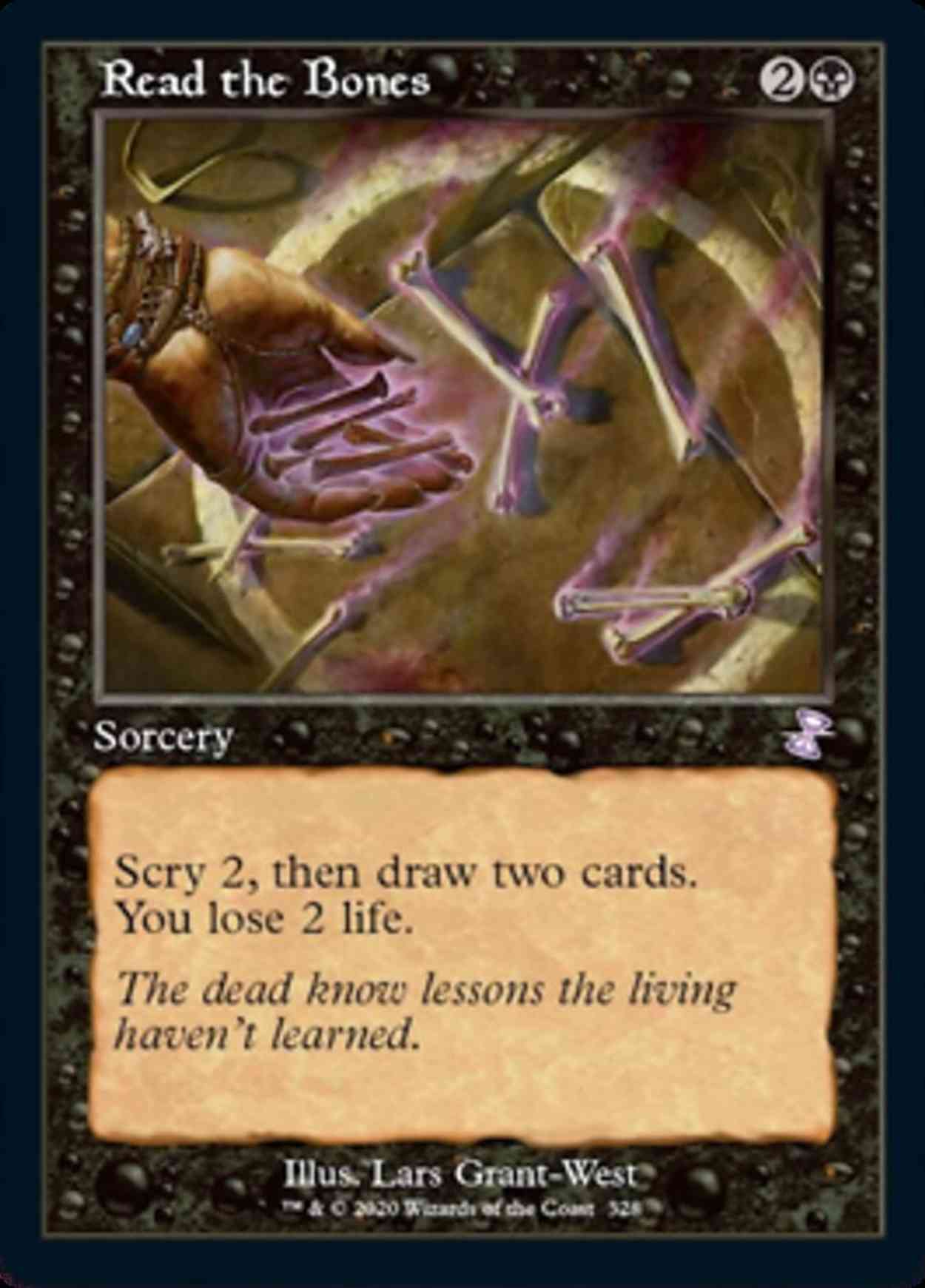 Read the Bones magic card front