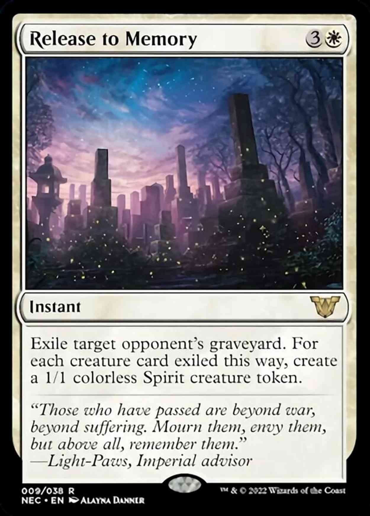Release to Memory magic card front