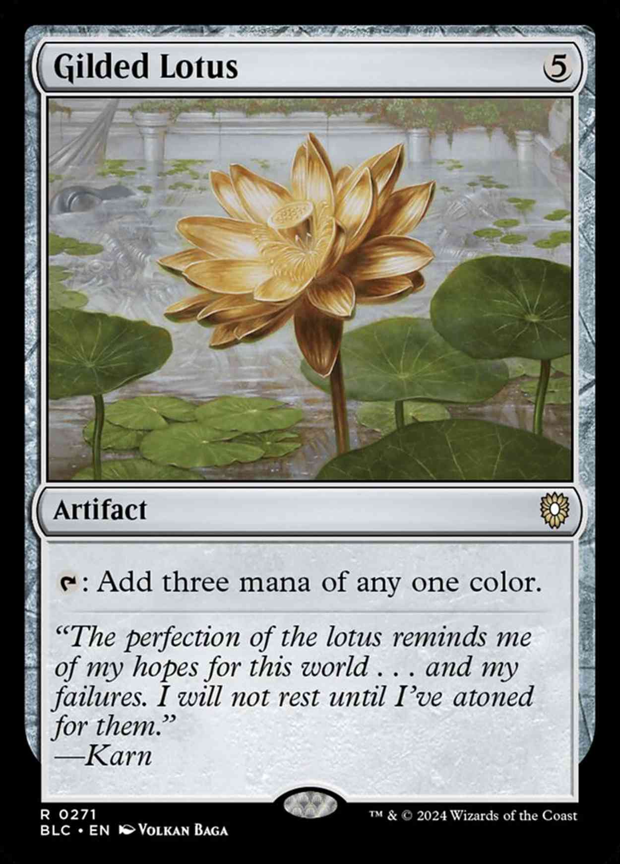 Gilded Lotus magic card front