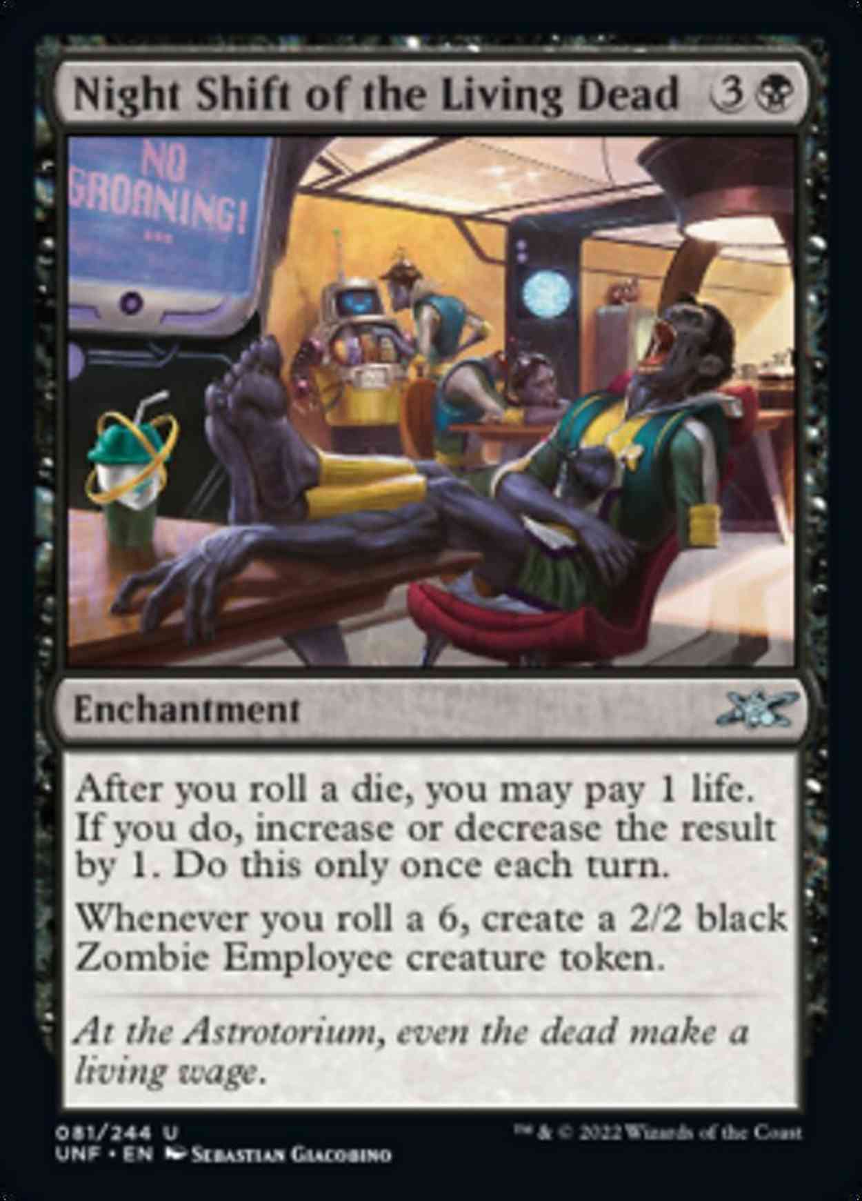 Night Shift of the Living Dead magic card front