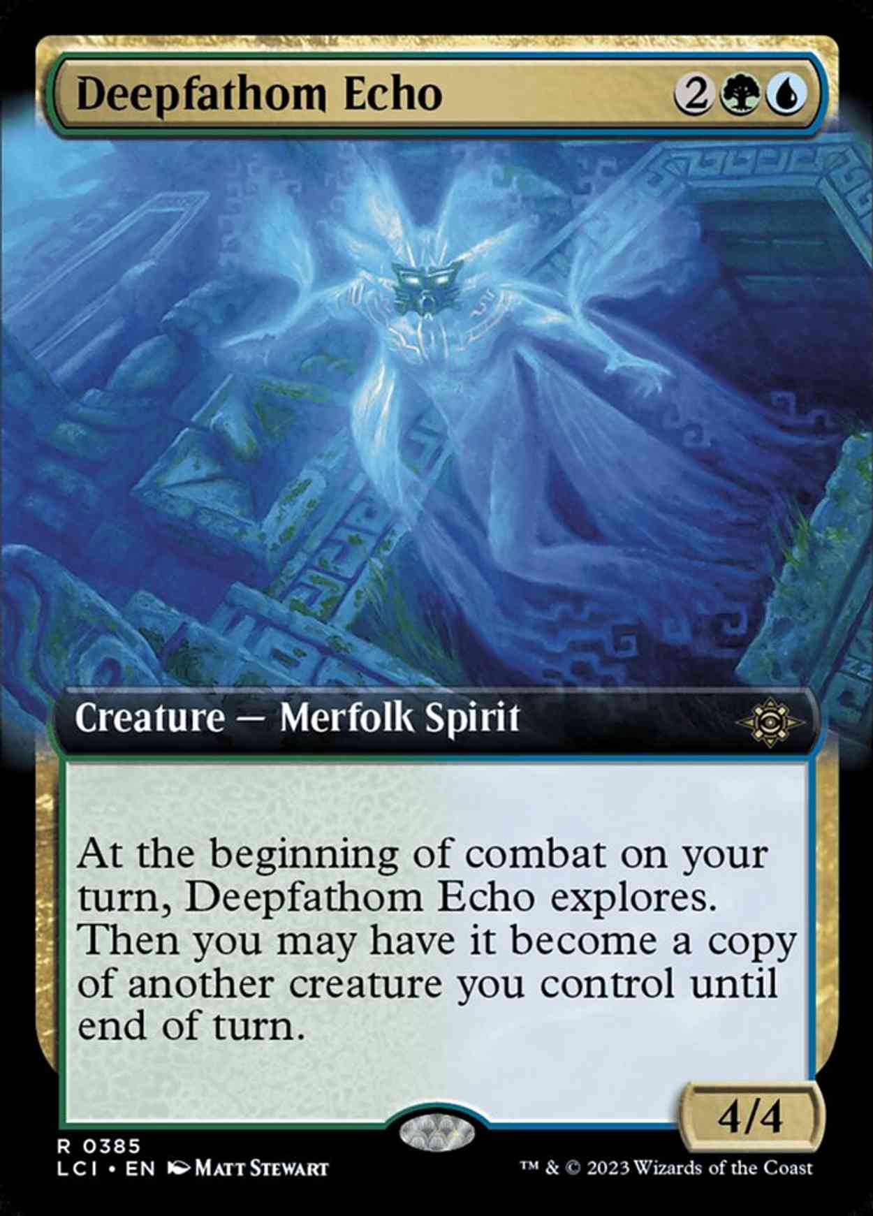 Deepfathom Echo (Extended Art) magic card front