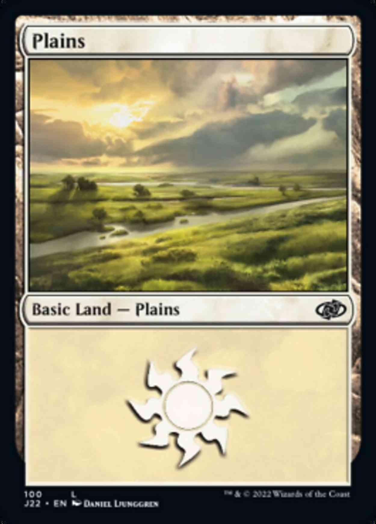 Plains (100) magic card front