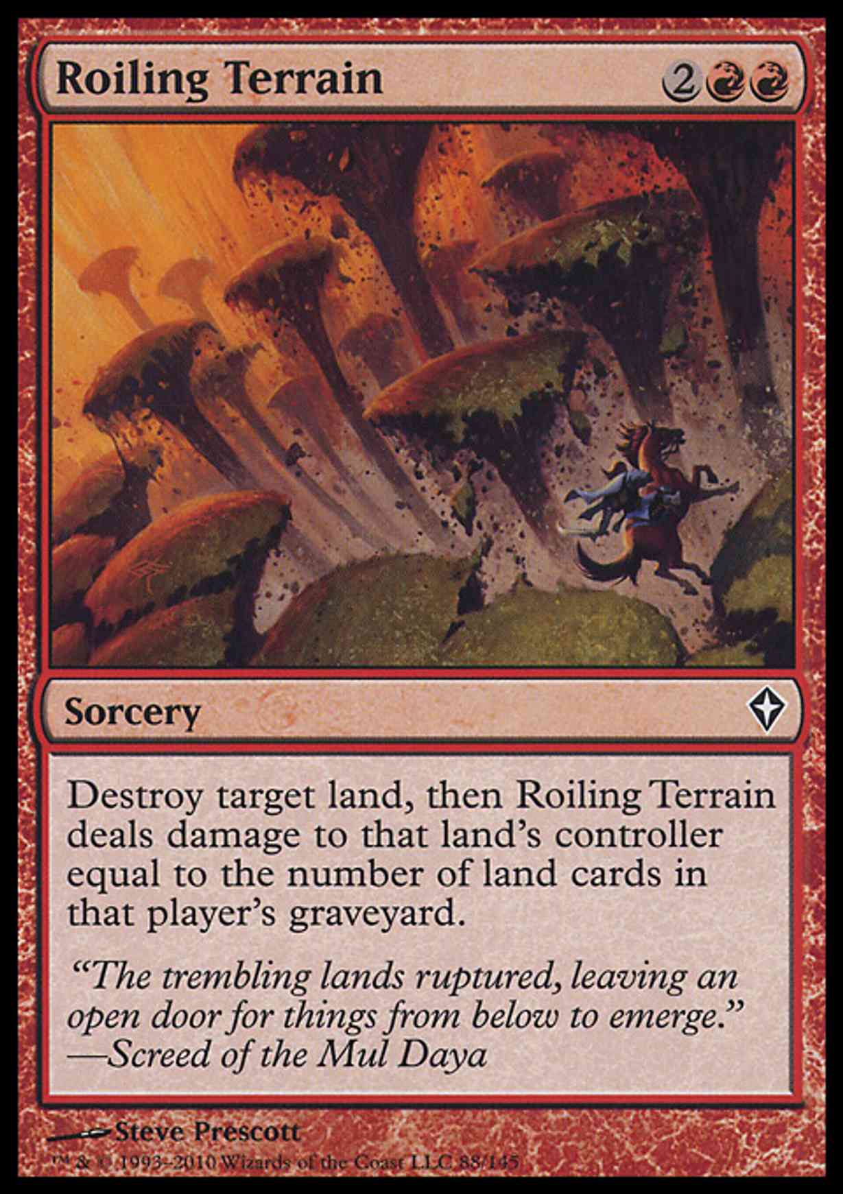 Roiling Terrain magic card front