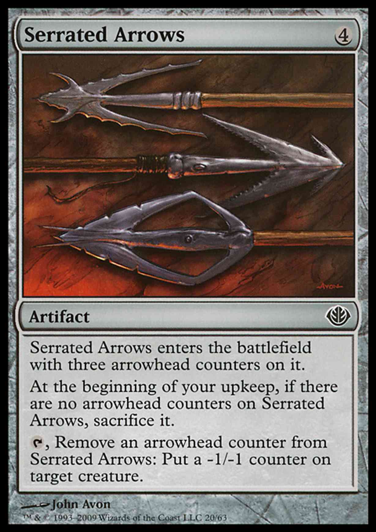 Serrated Arrows magic card front
