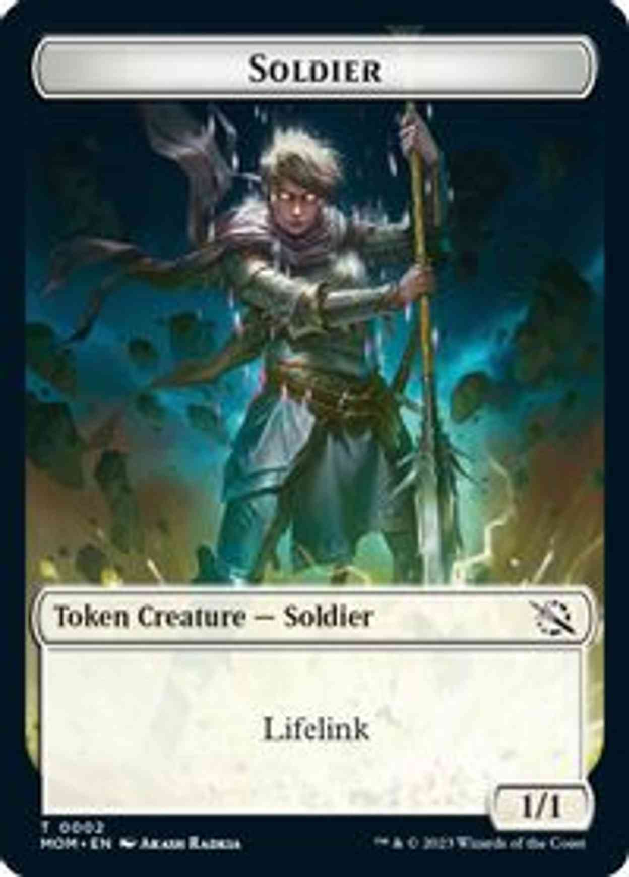 Soldier Token magic card front