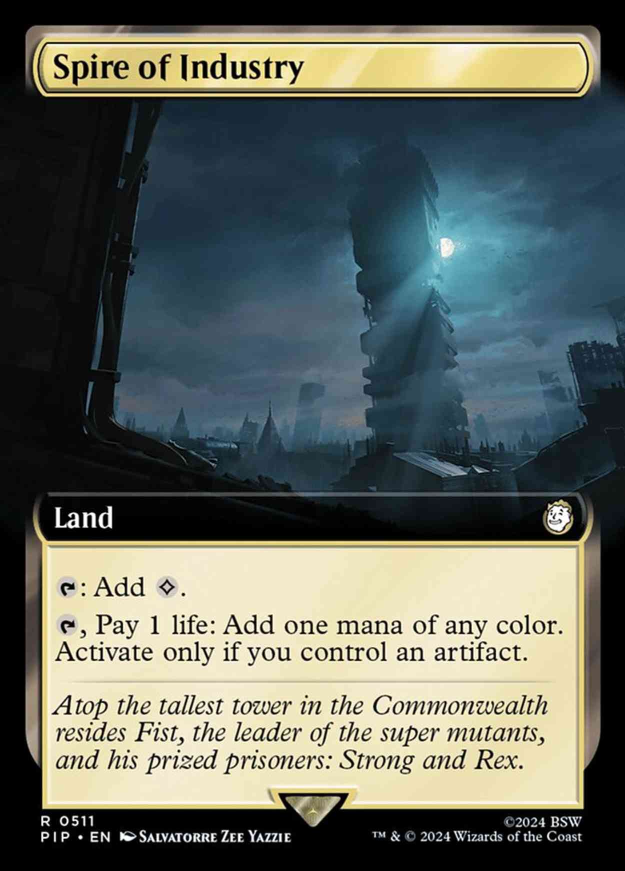 Spire of Industry (Extended Art) magic card front