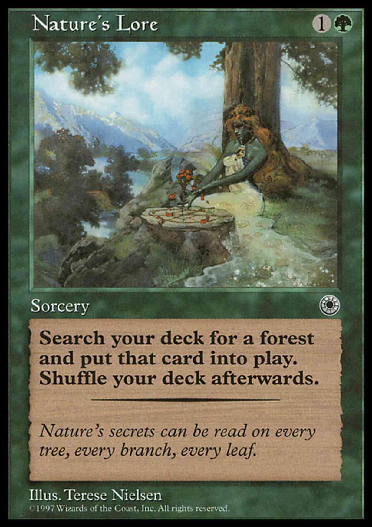 Nature's Lore magic card front