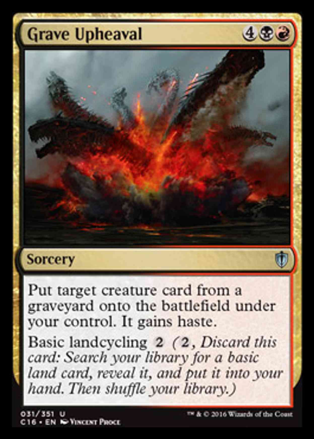 Grave Upheaval magic card front