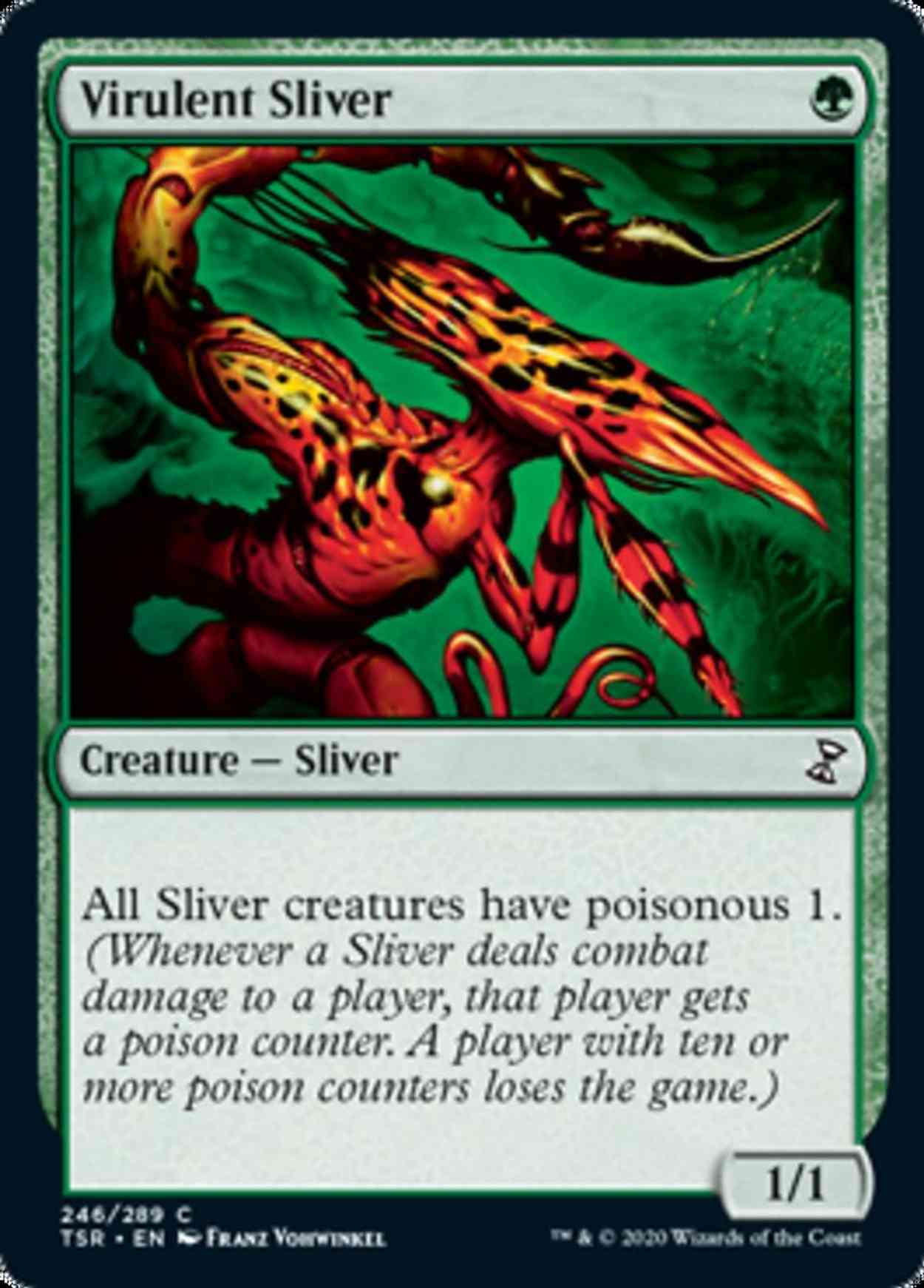 Virulent Sliver magic card front