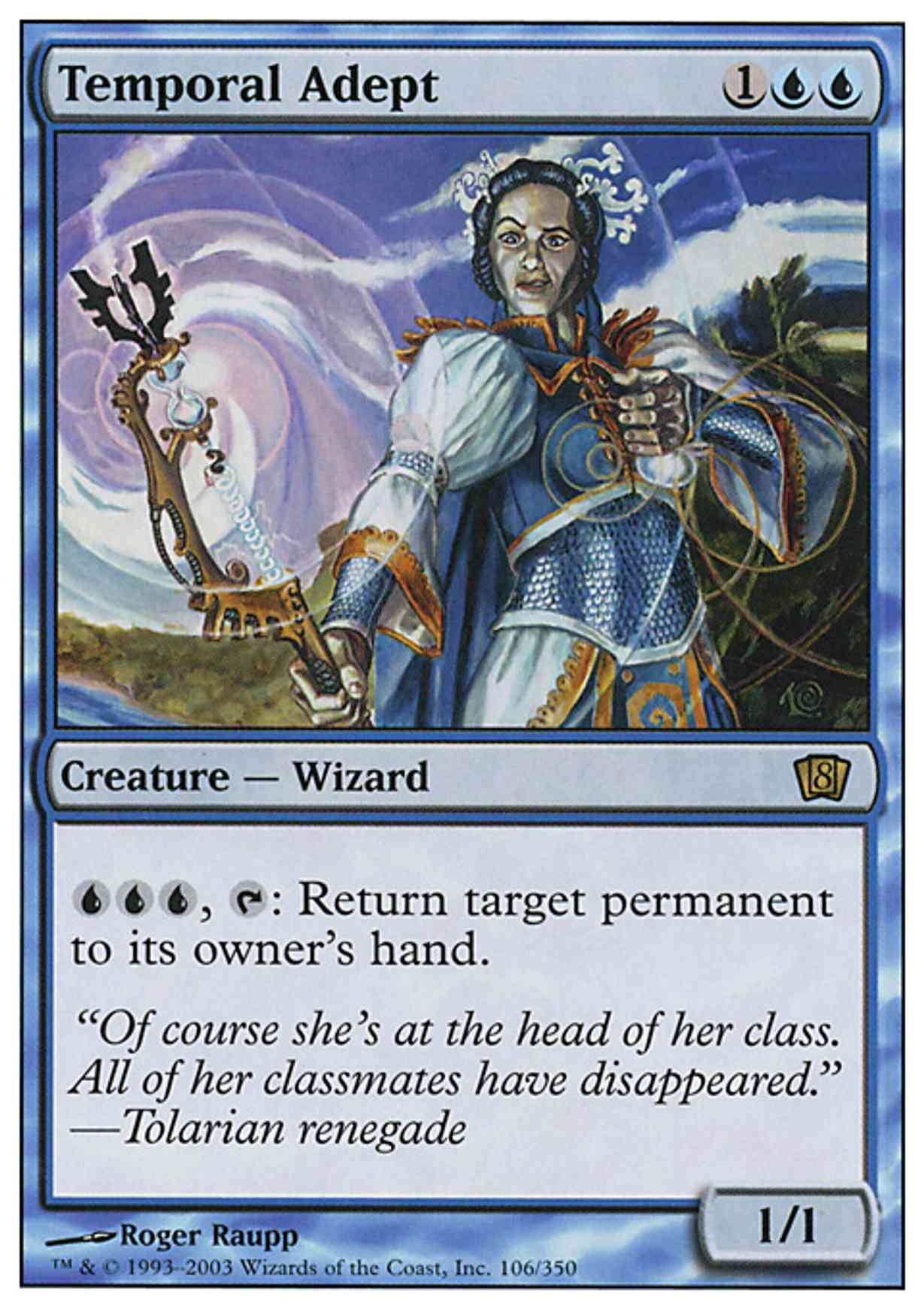 Temporal Adept magic card front