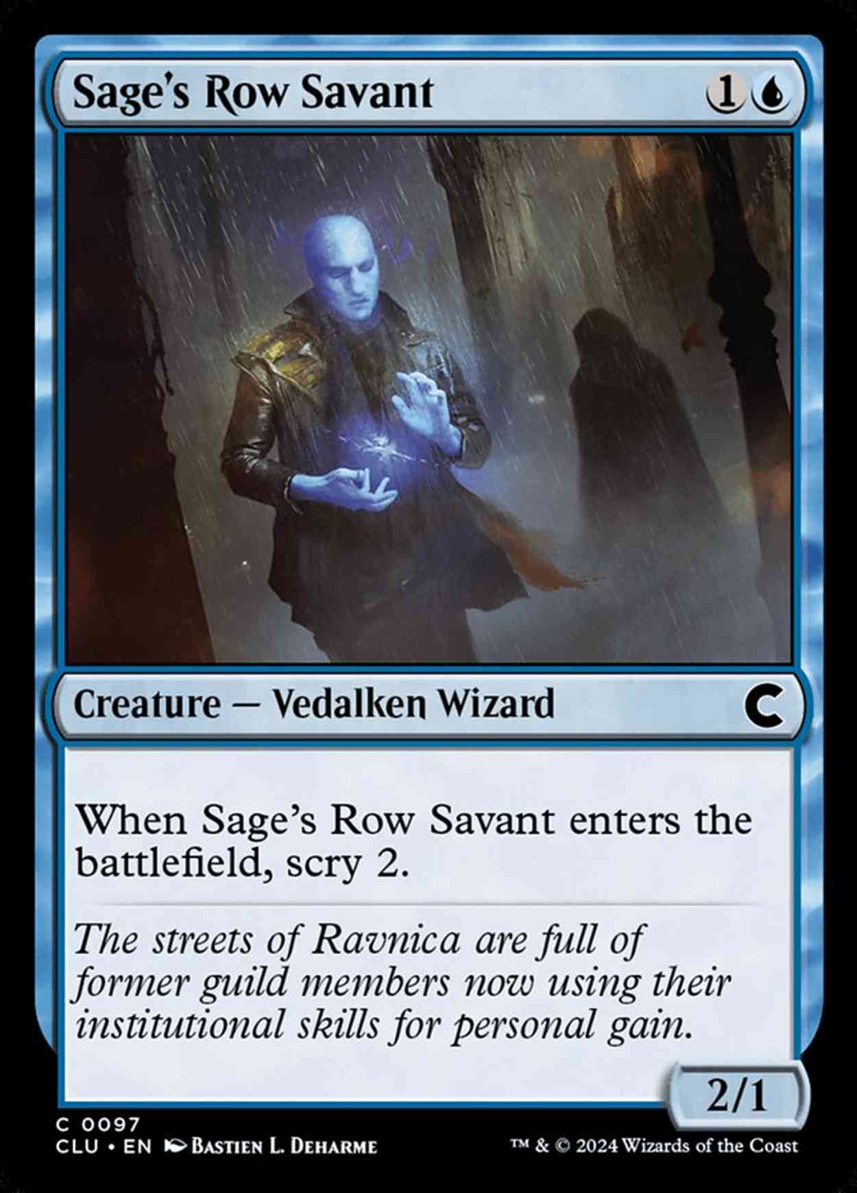 Sage's Row Savant magic card front
