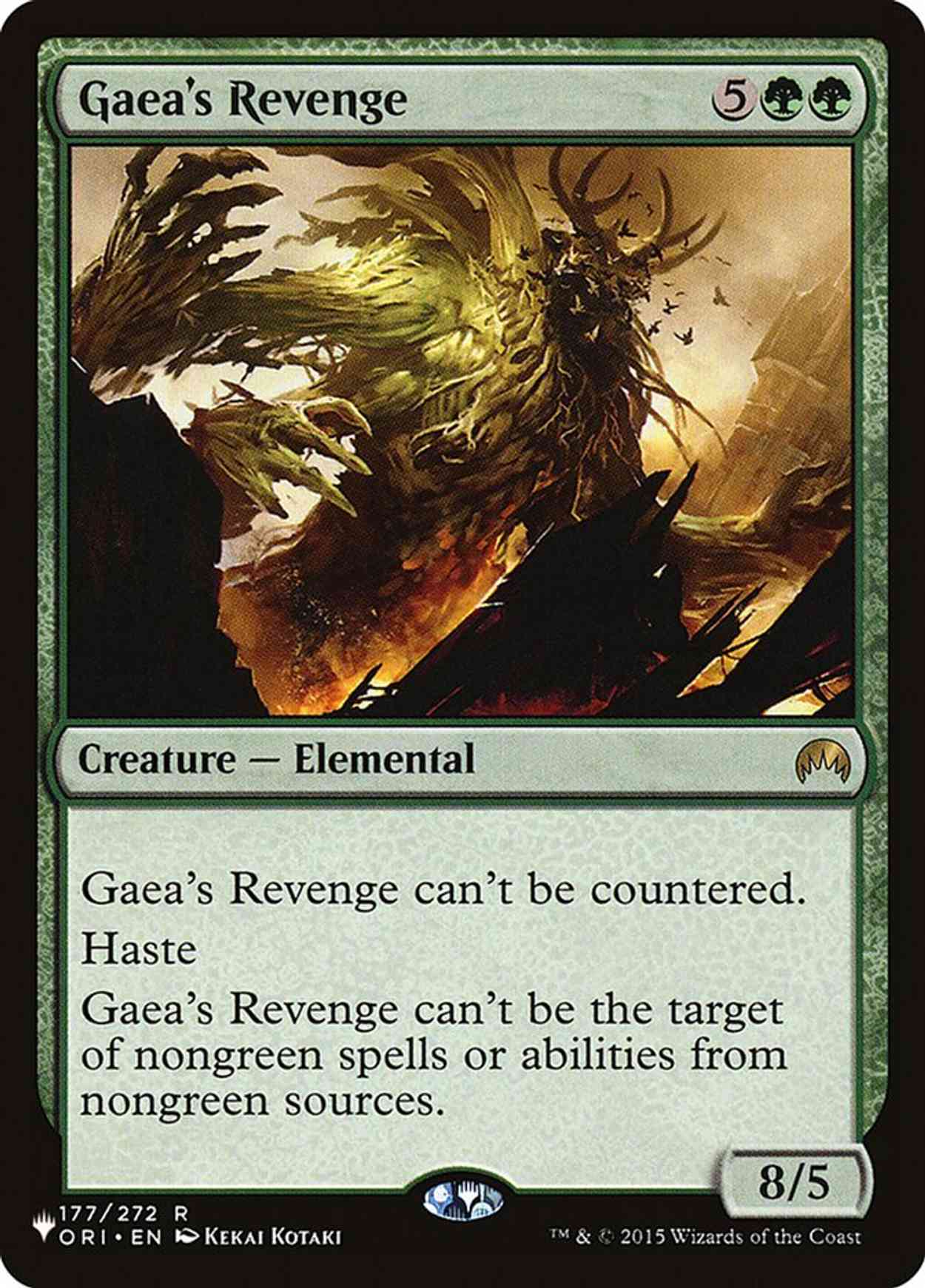 Gaea's Revenge magic card front