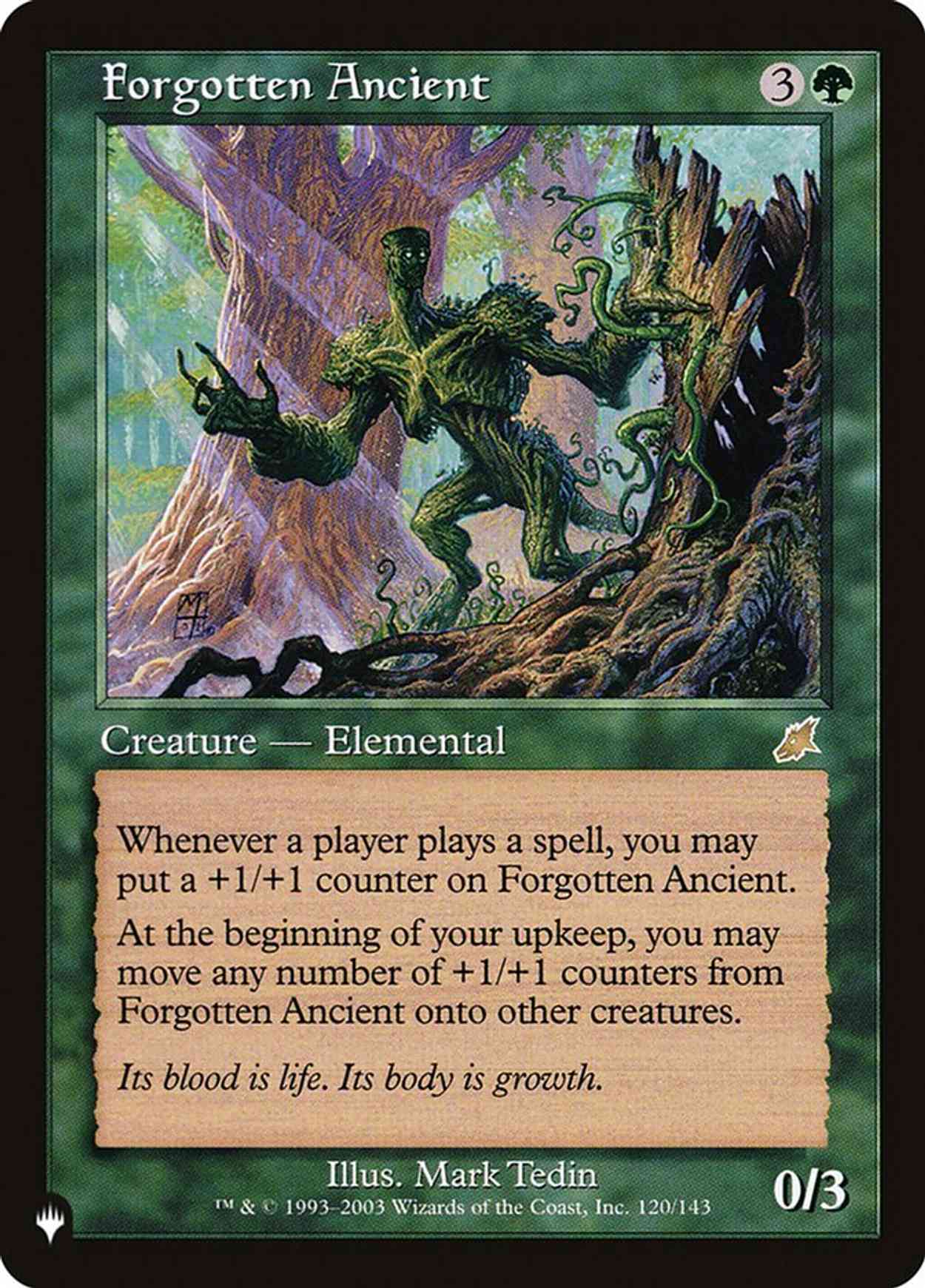 Forgotten Ancient magic card front