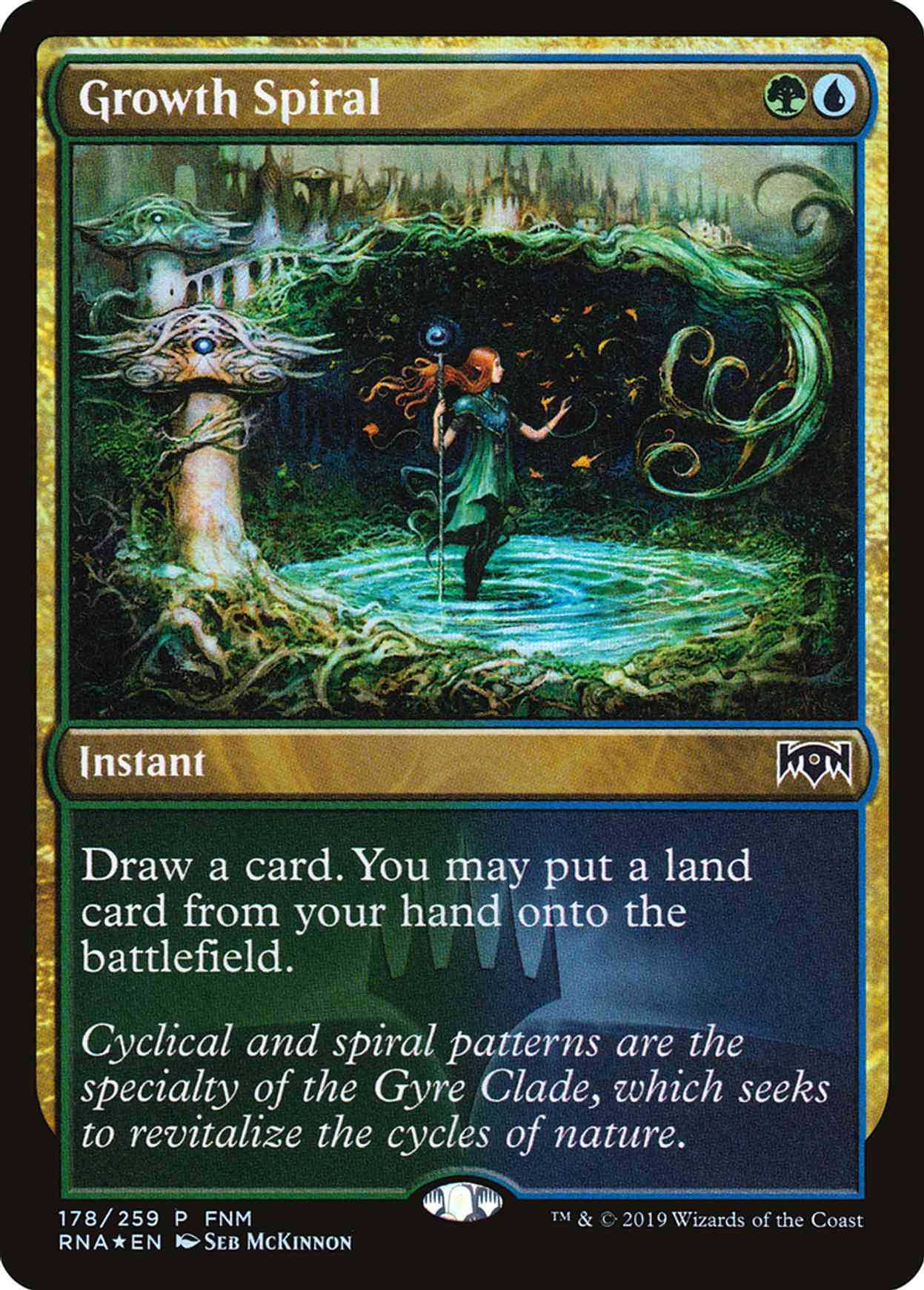 Growth Spiral magic card front