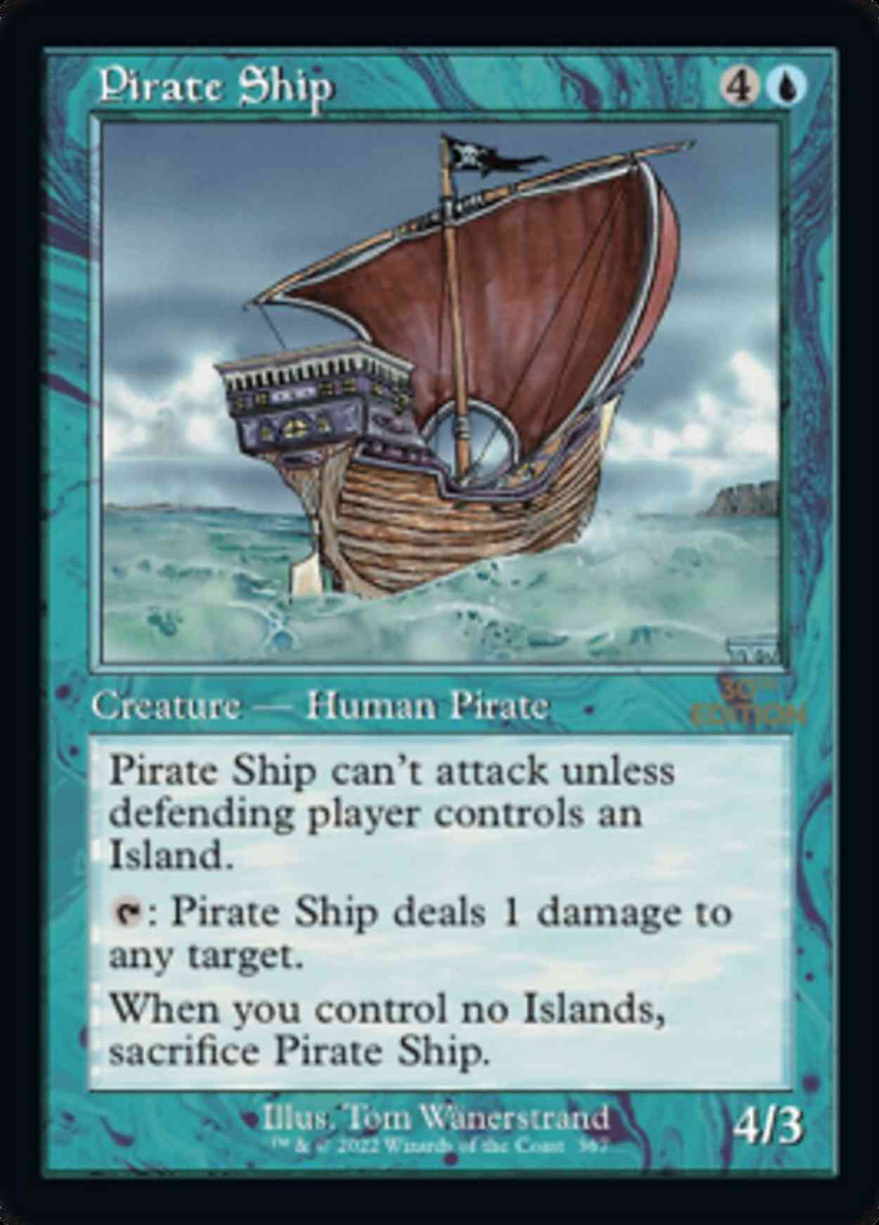 Pirate Ship (Retro Frame) magic card front