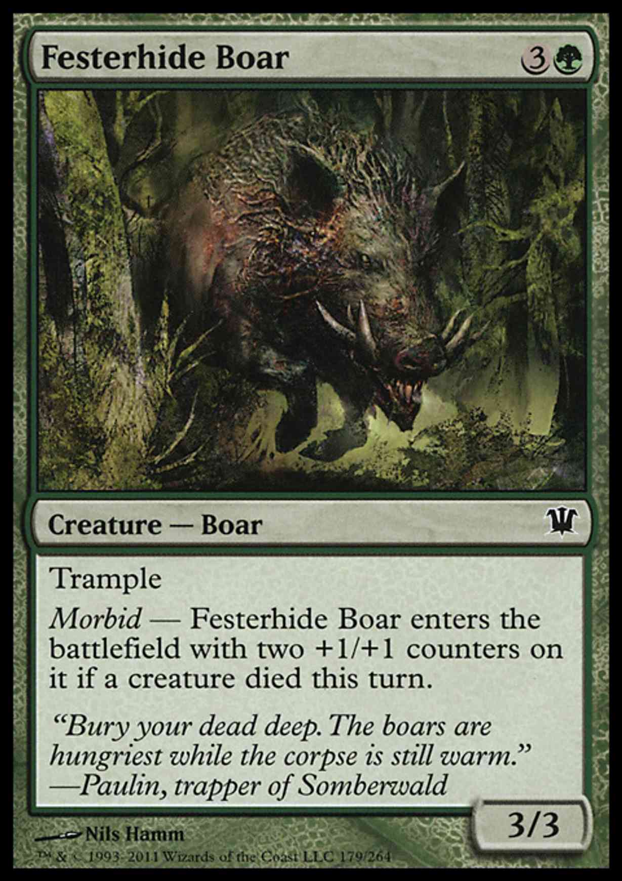 Festerhide Boar magic card front