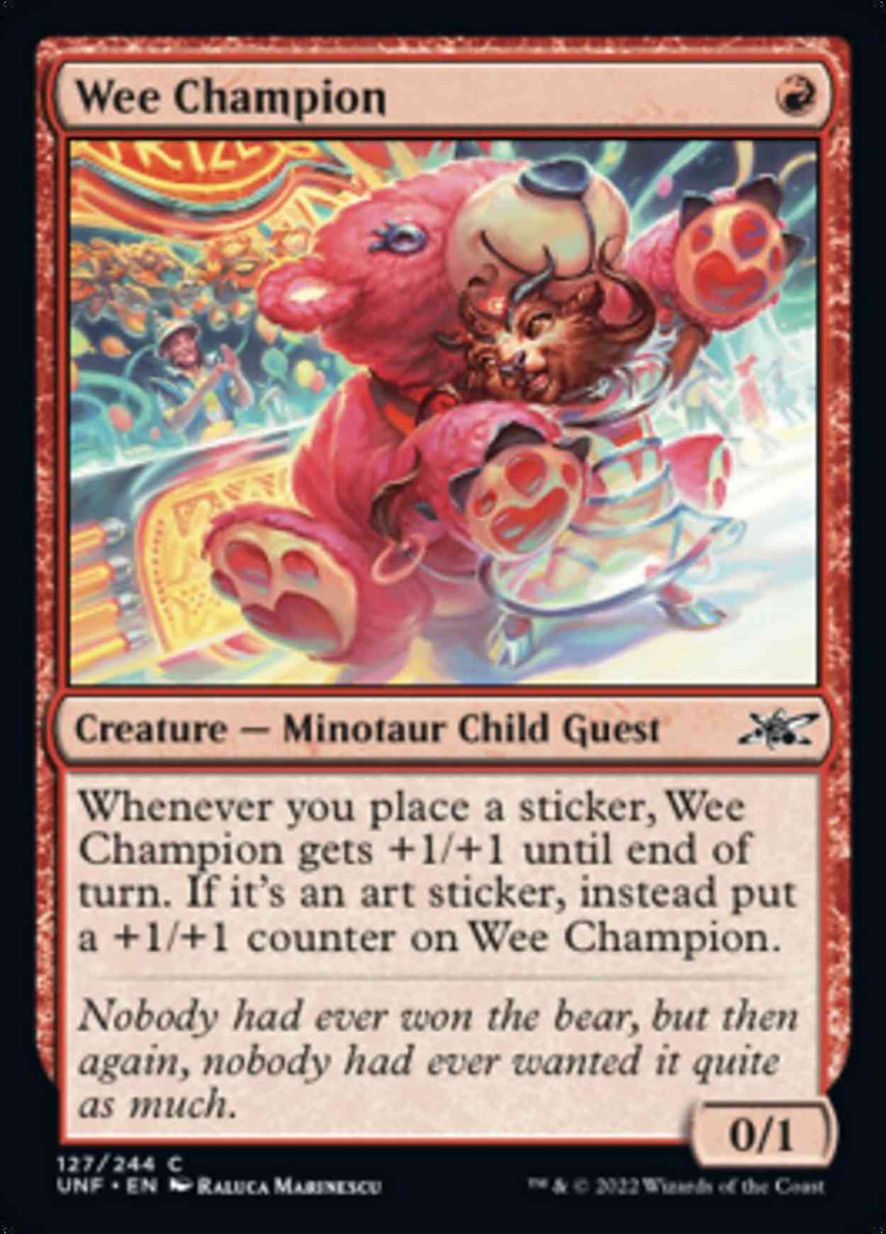 Wee Champion magic card front