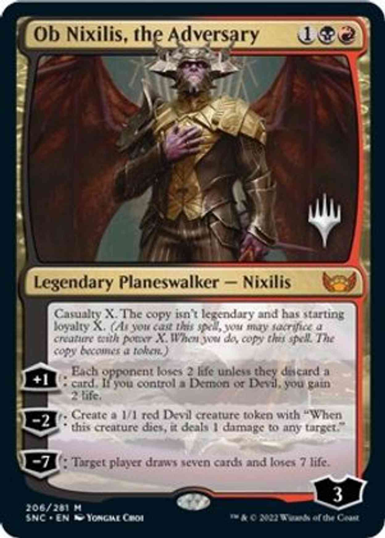 Ob Nixilis, the Adversary magic card front