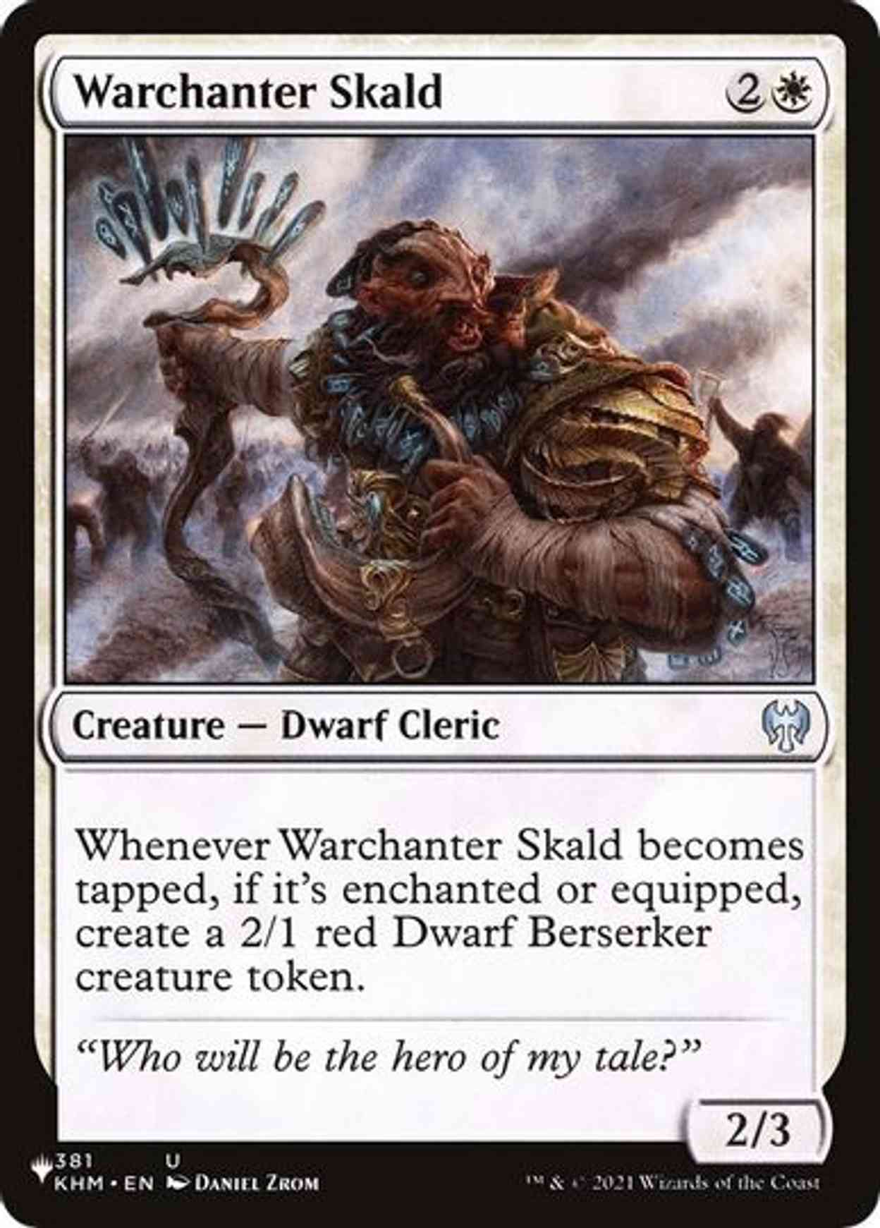 Warchanter Skald magic card front