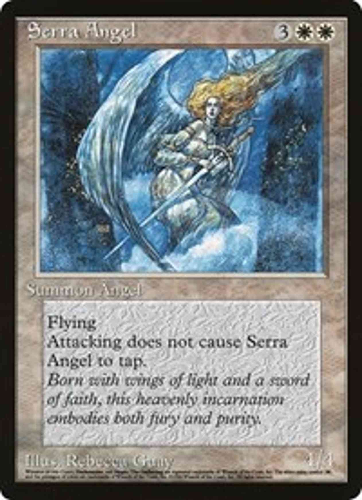Serra Angel (Comic Insert) (Oversized) magic card front
