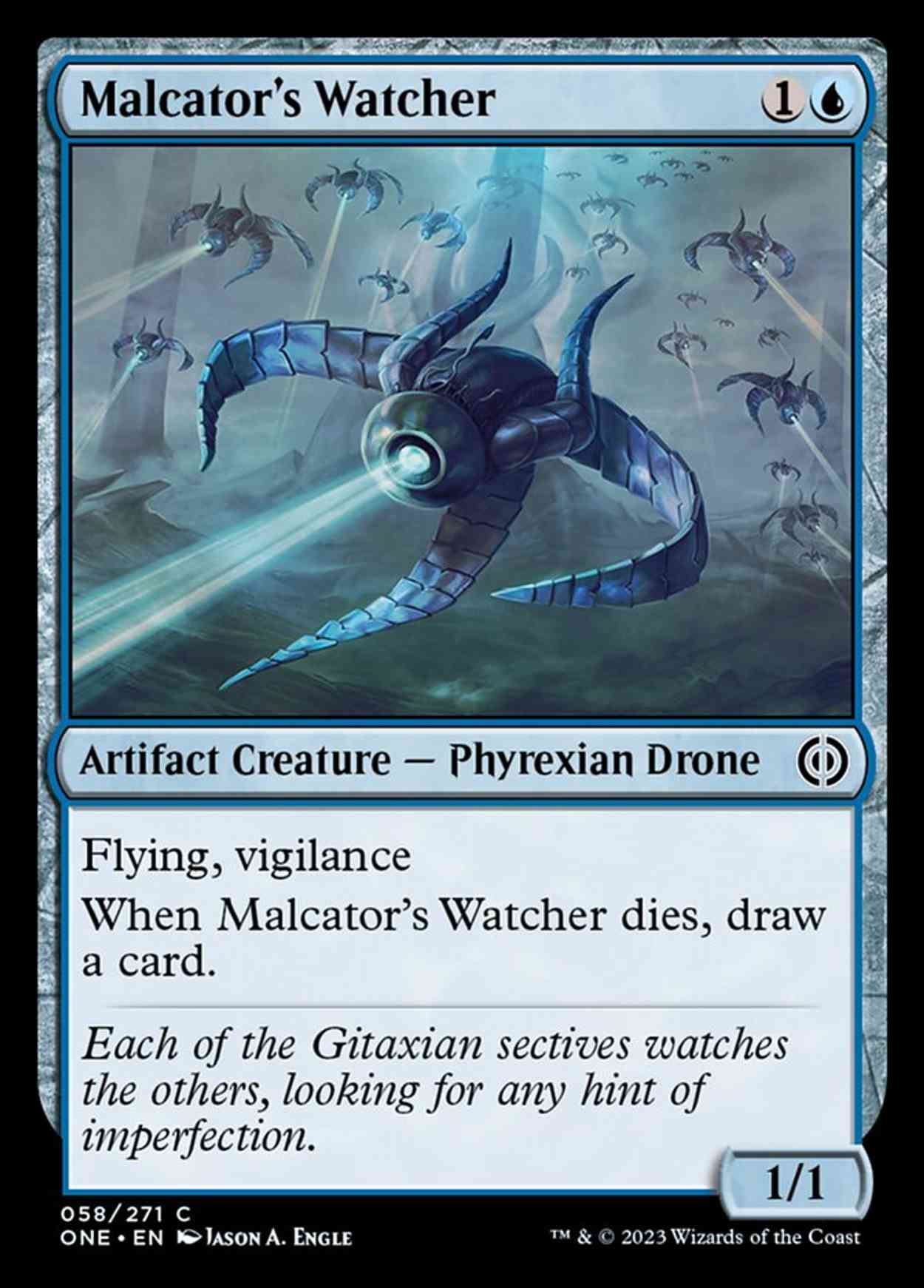 Malcator's Watcher magic card front