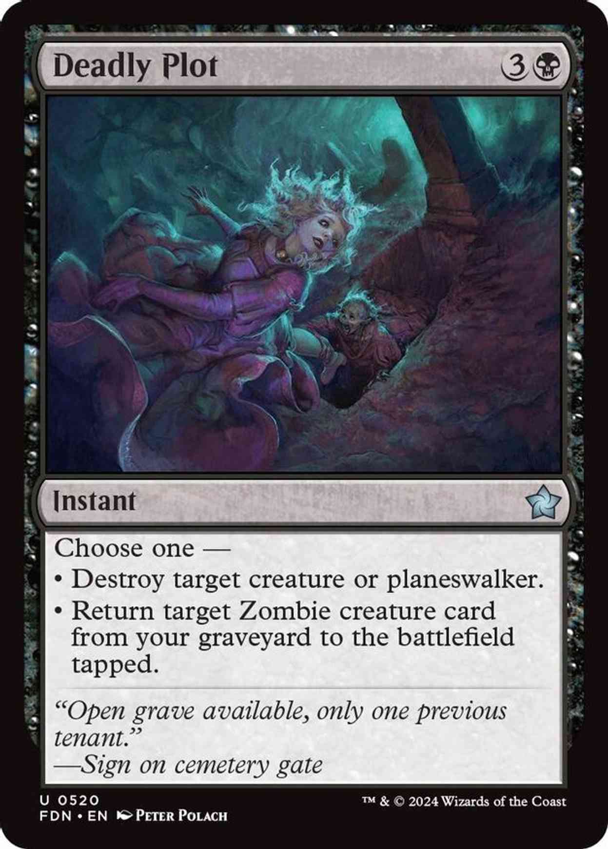 Deadly Plot magic card front