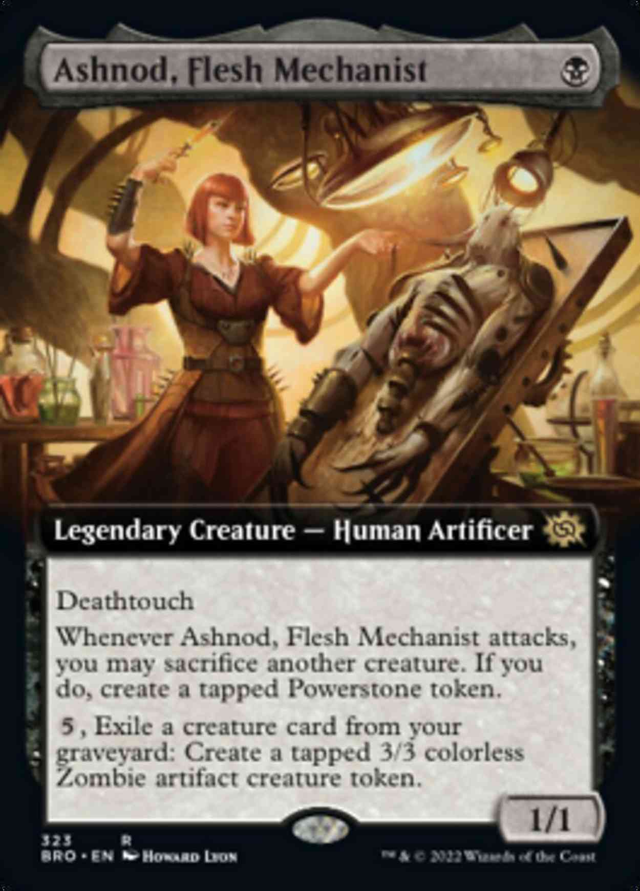 Ashnod, Flesh Mechanist (Extended Art) magic card front