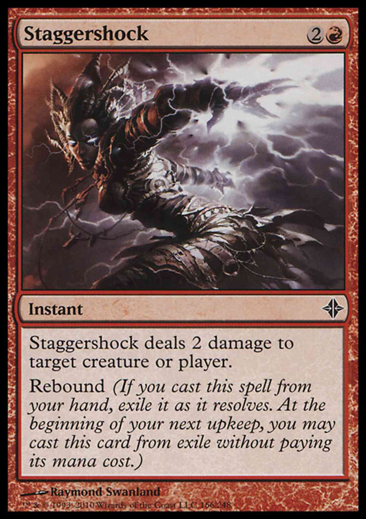 Staggershock magic card front