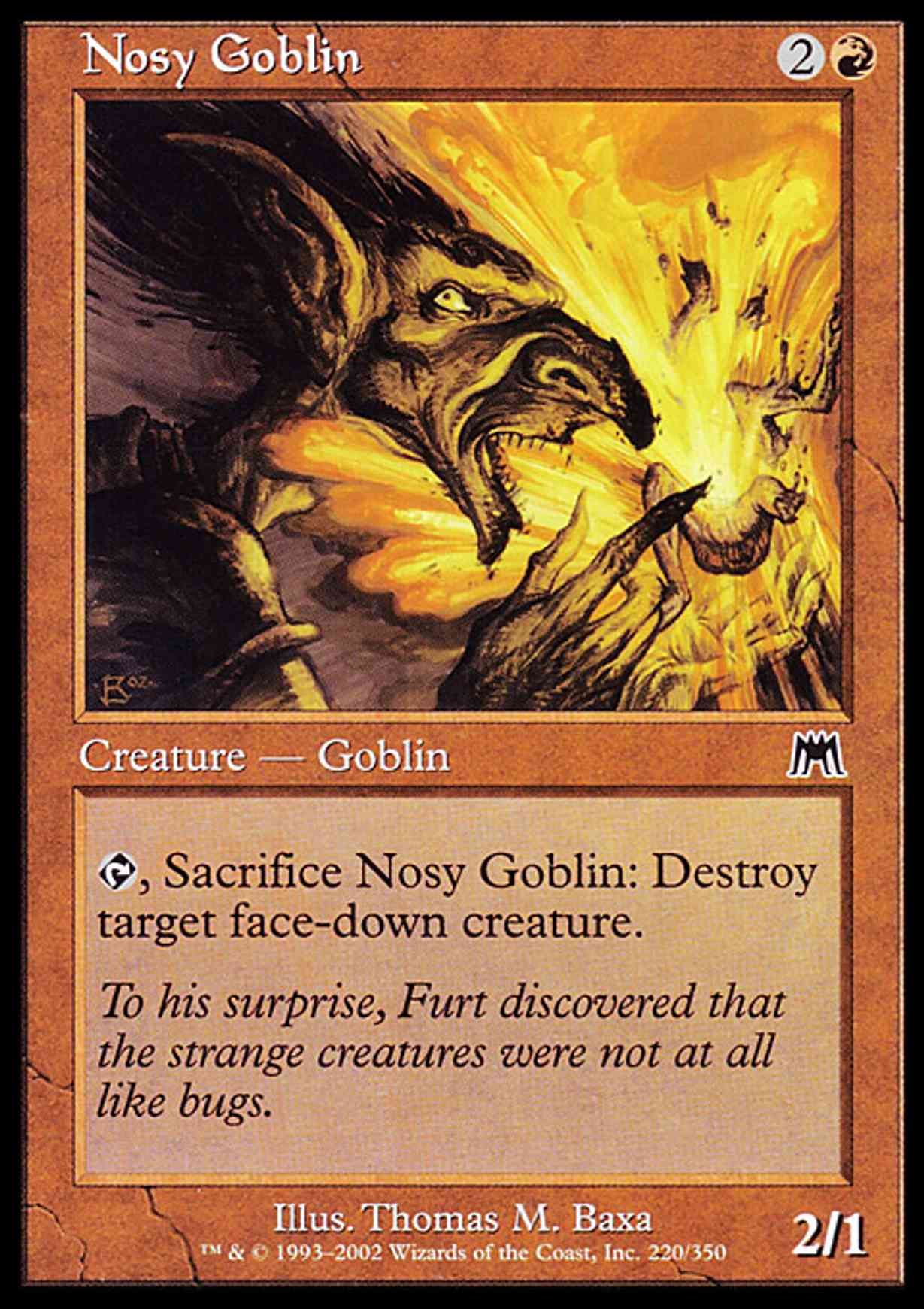 Nosy Goblin magic card front