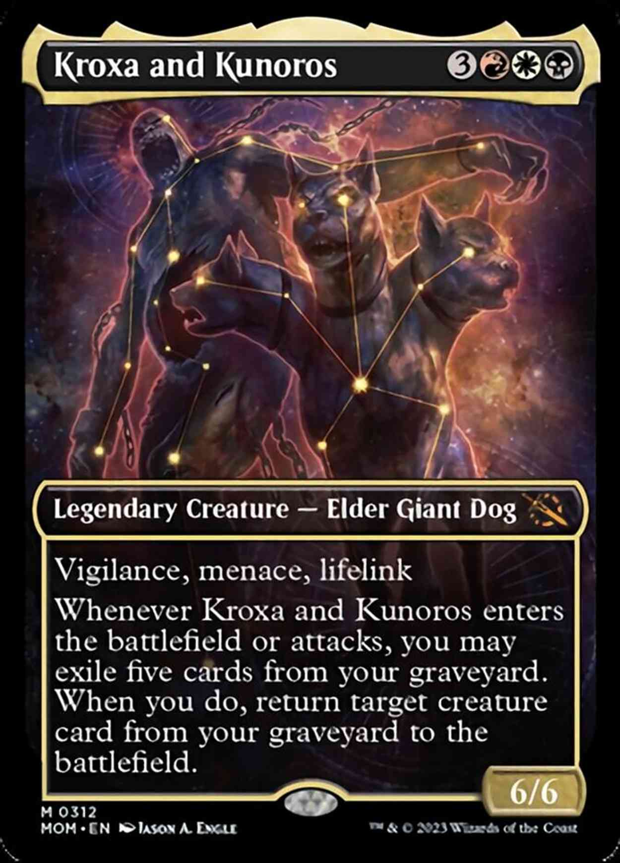 Kroxa and Kunoros (Showcase) magic card front